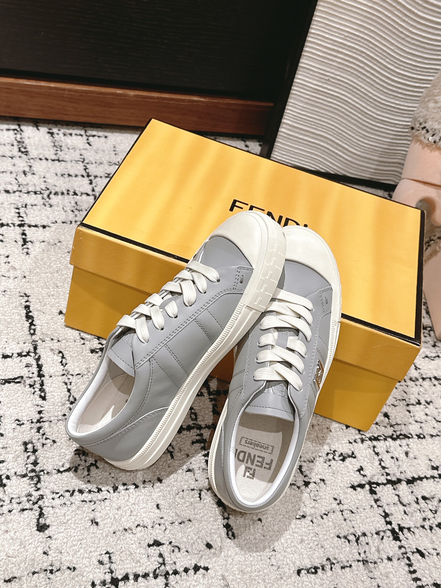 Fendi Haute Couture Classic Luxury Leather Shoe Loafer Shoes Ref 3