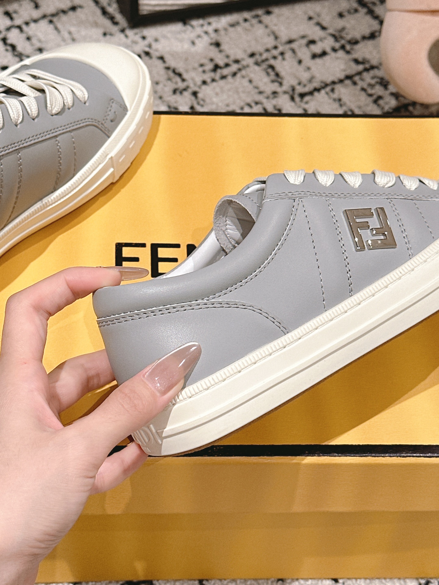 Fendi Haute Couture Classic Luxury Leather Shoe Loafer Shoes Ref 8
