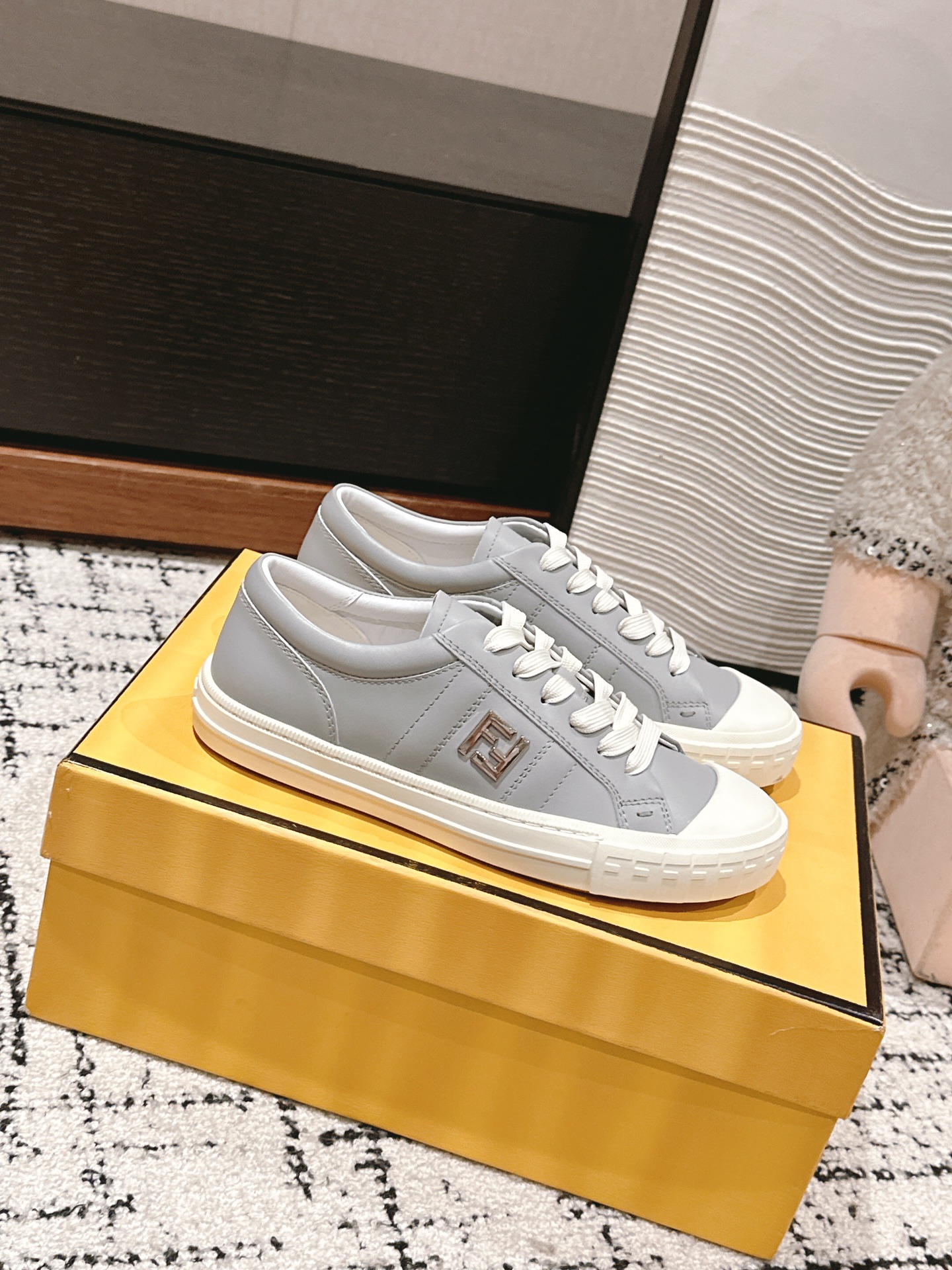 Fendi Haute Couture Classic Luxury Leather Shoe Loafer Shoes Ref 2