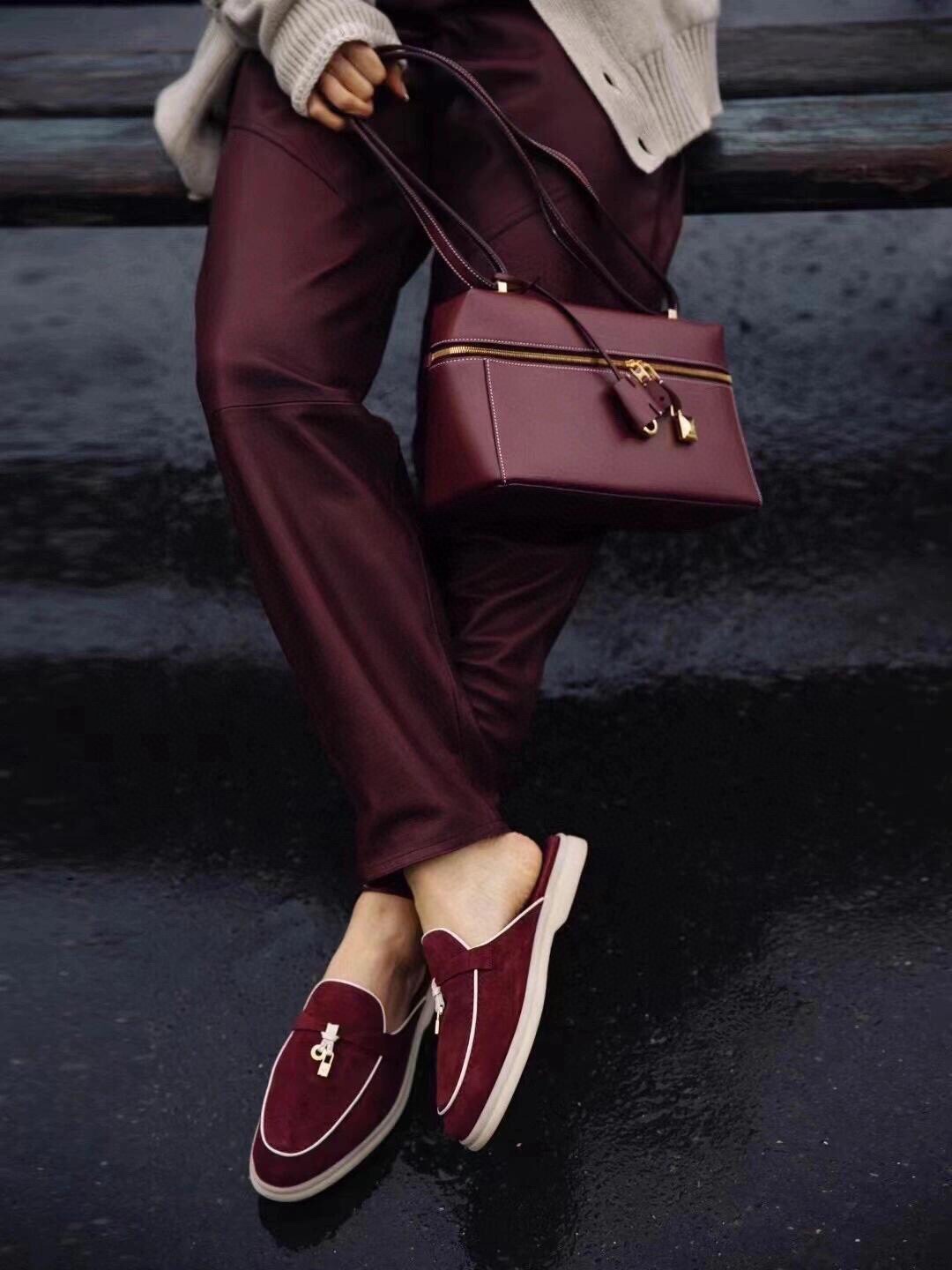 🌾G219专柜原单品质所见即所得Loro Pian*经典爆款出品lp顶级版本 英伦流苏平底乐福鞋原来这就