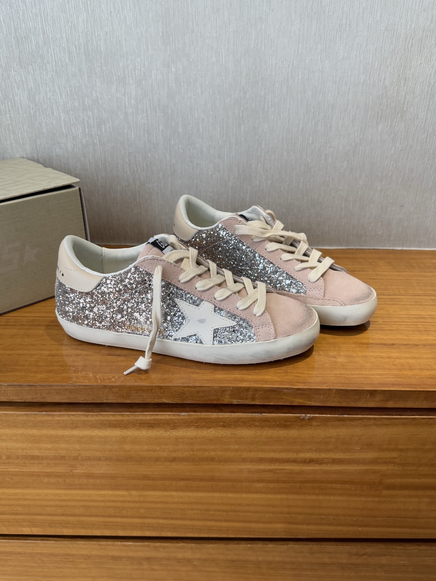 Zapatitos sucios GGDB de alta calidad 2025, última combinación de colores 🆕 ggdb-Superstar pink full flash ~ ¡demasiad…