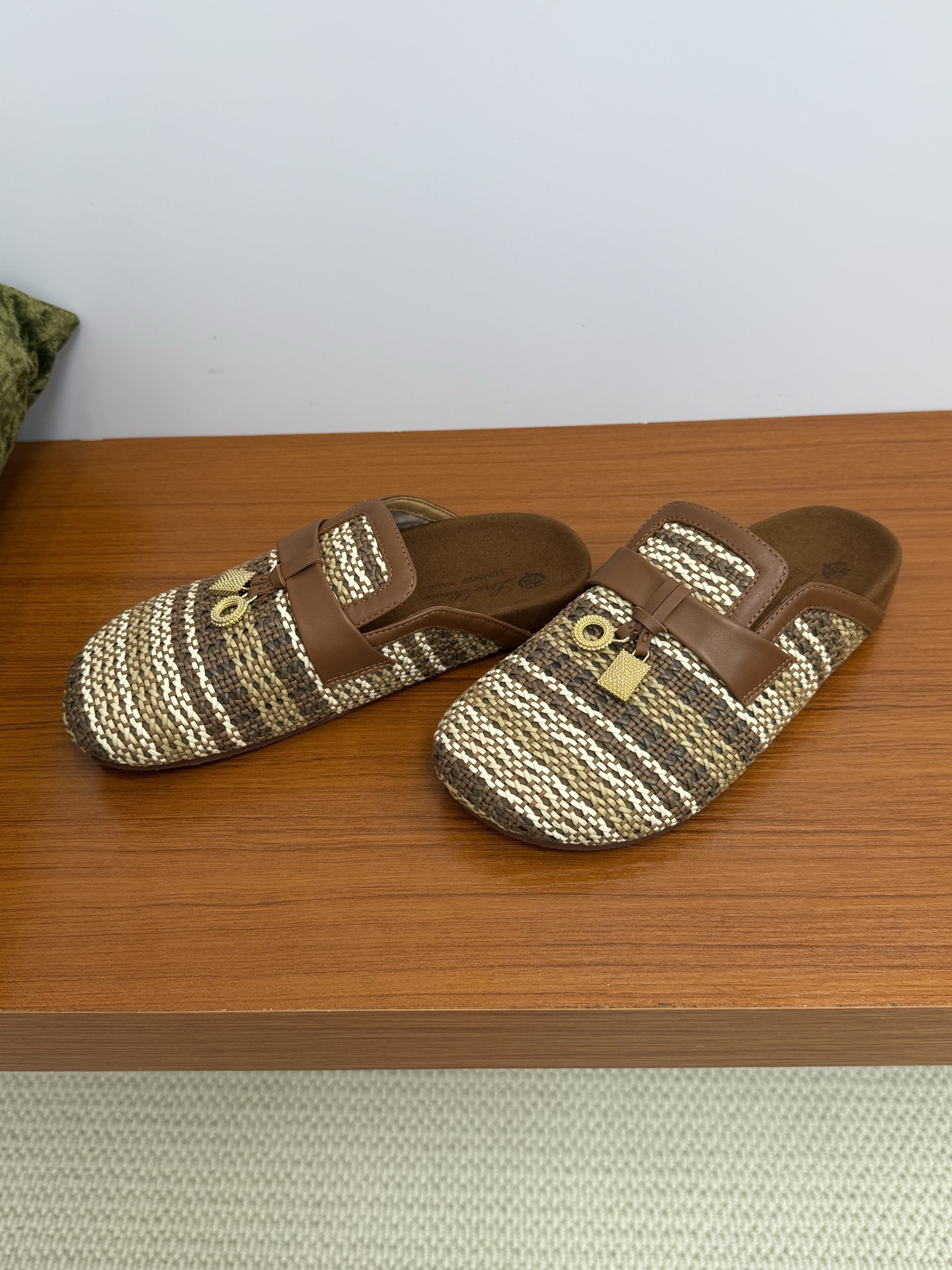 Loro Piana Women's Woven Leather-Trimmed Mules, Stylish and Comfortable 8 i1750227071665 7448 0 6