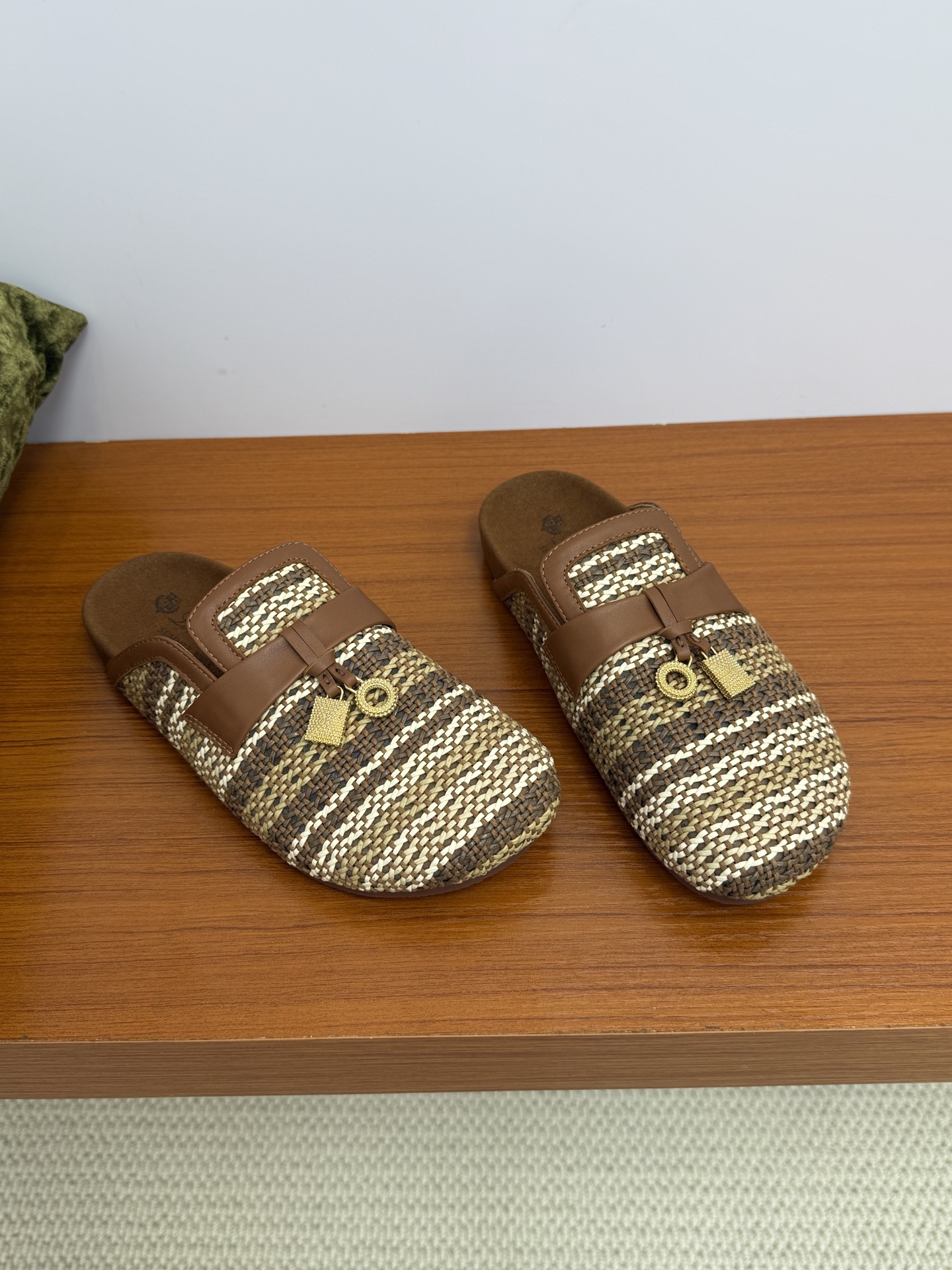 Loro Piana Women's Woven Leather-Trimmed Mules, Stylish and Comfortable 5 i1750227071705 4925 0 3