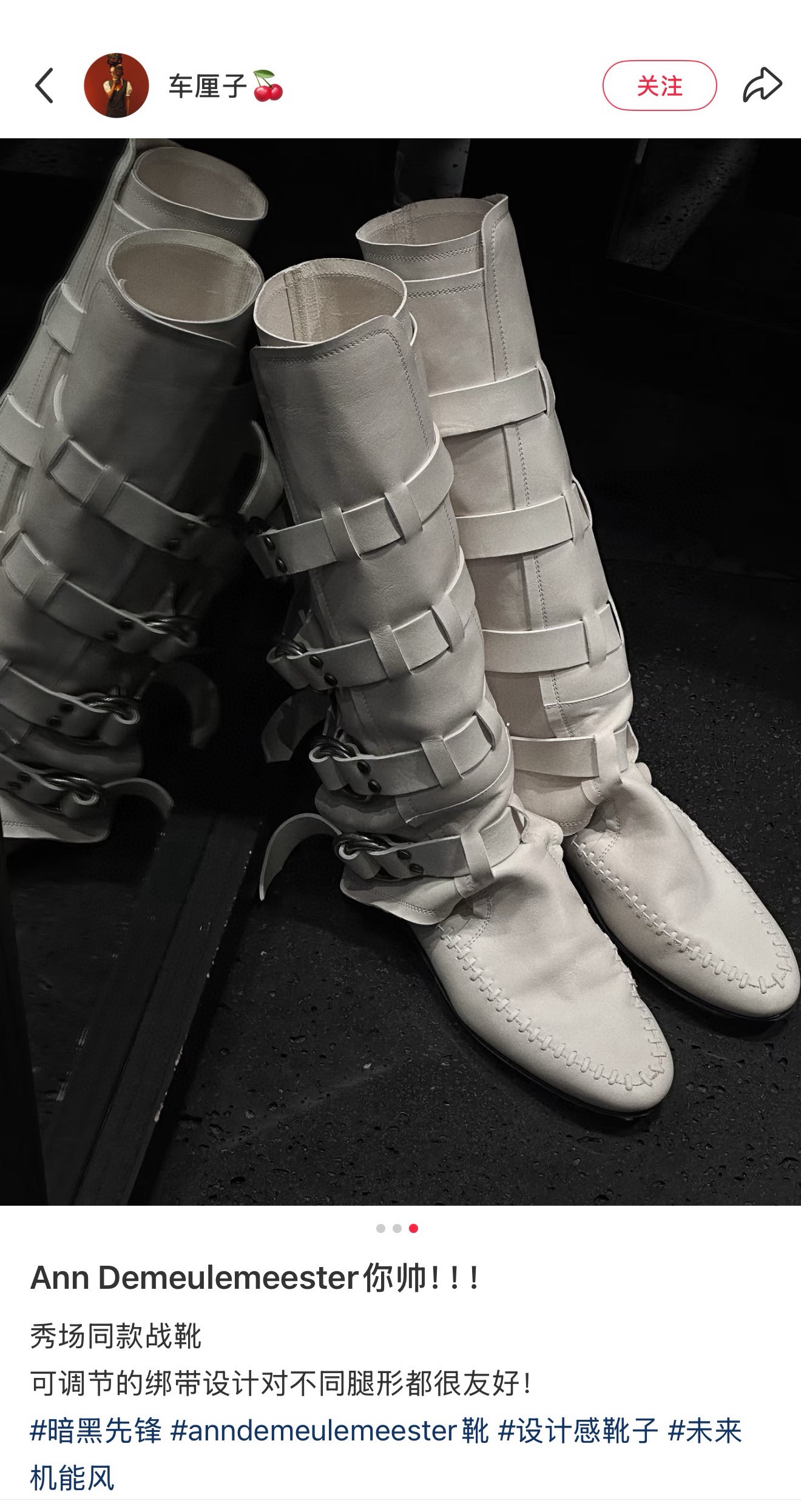 NO:413632,ann demeulemester new fashion boots, boots, boots19860909ann demeulemeester 秋冬新款时髦战靴,靴子,boots,Women's Shoes