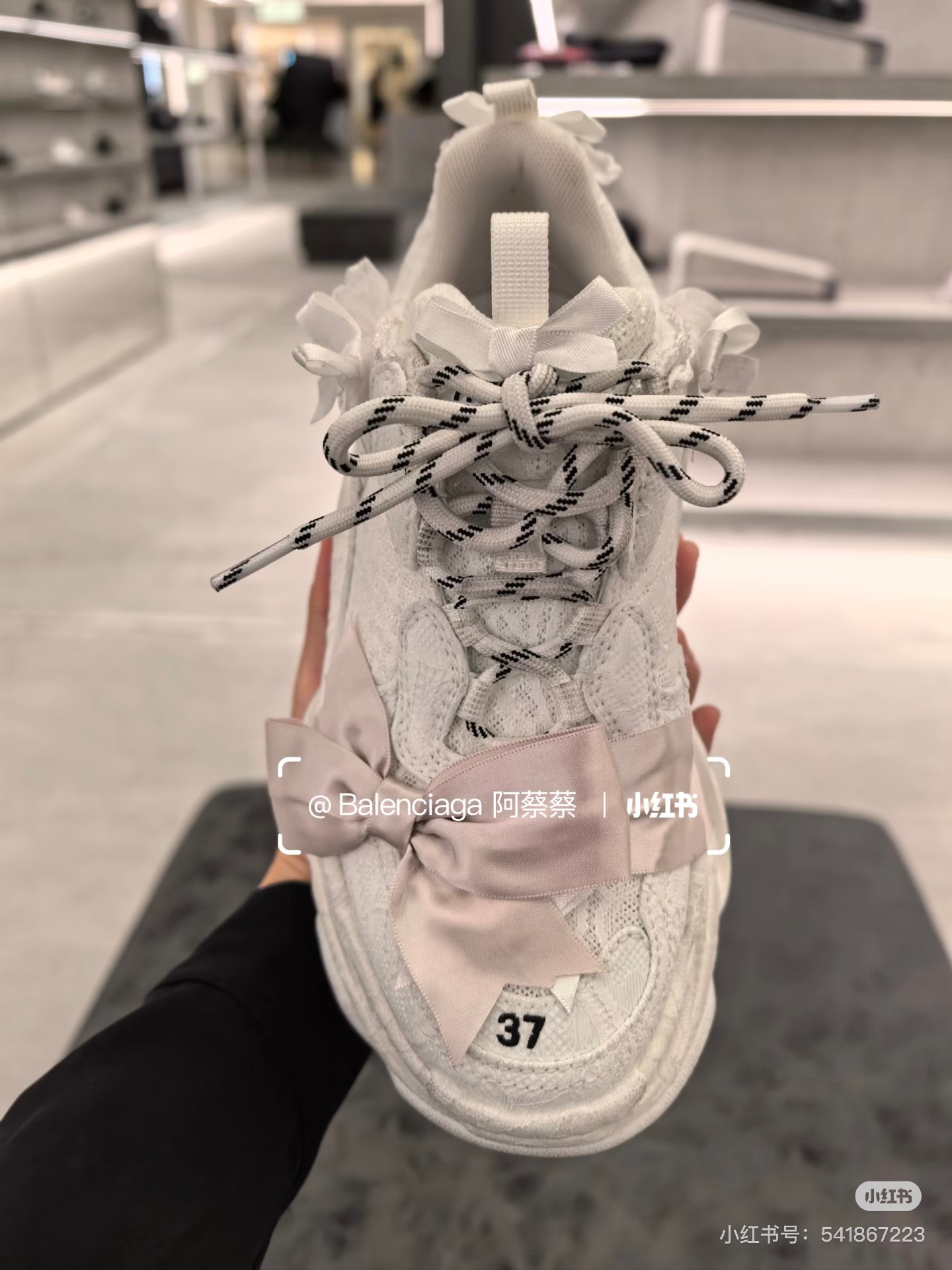 NO:460082,Balenciaga share bow Trile S, dad shoes, balenciaga, balenciaga19860909巴黎世家 Balenciaga share 蝴蝶结Trile S,老爹鞋,balenciaga,balenciaga,Women's Shoes