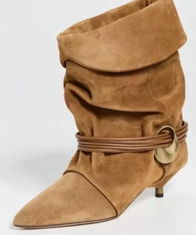 NO:545865,Suede kitten heels piles of boots, boots, boots, chamois leather19860909麂皮小猫跟堆堆靴,靴子,boots,chamois leather,Women's Shoes