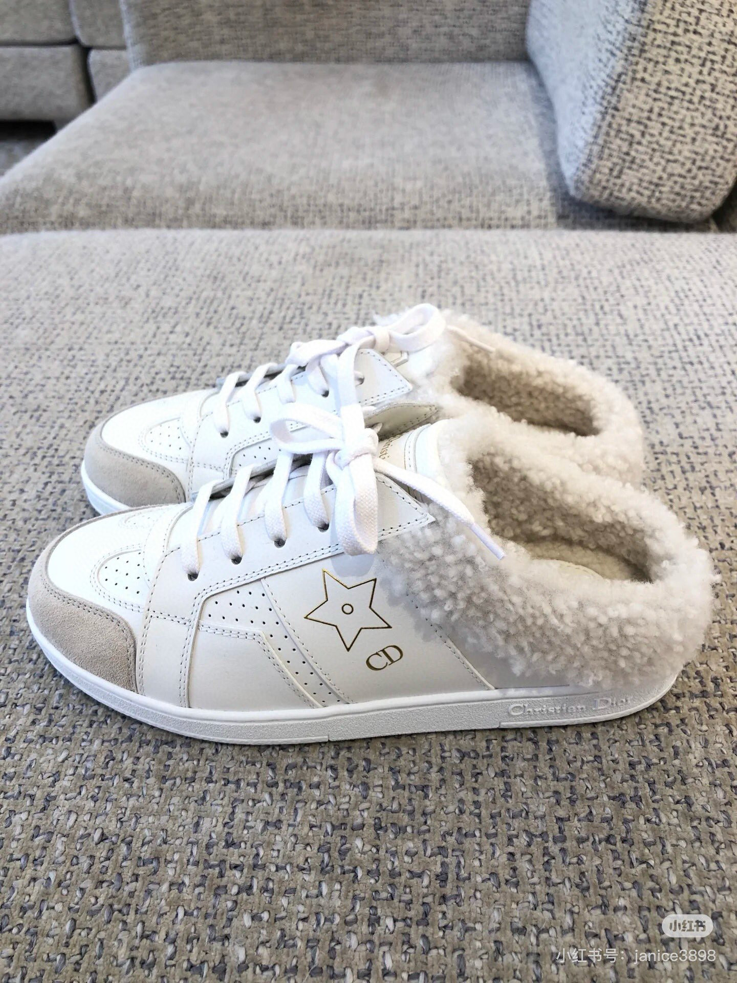 NO:563200,Dior｜Mule fur half-flops, casual shoes/sneakers, dior, sneakers19860909Dior｜穆勒毛半拖,休闲鞋/运动鞋,dior,sneakers,Women's Shoes