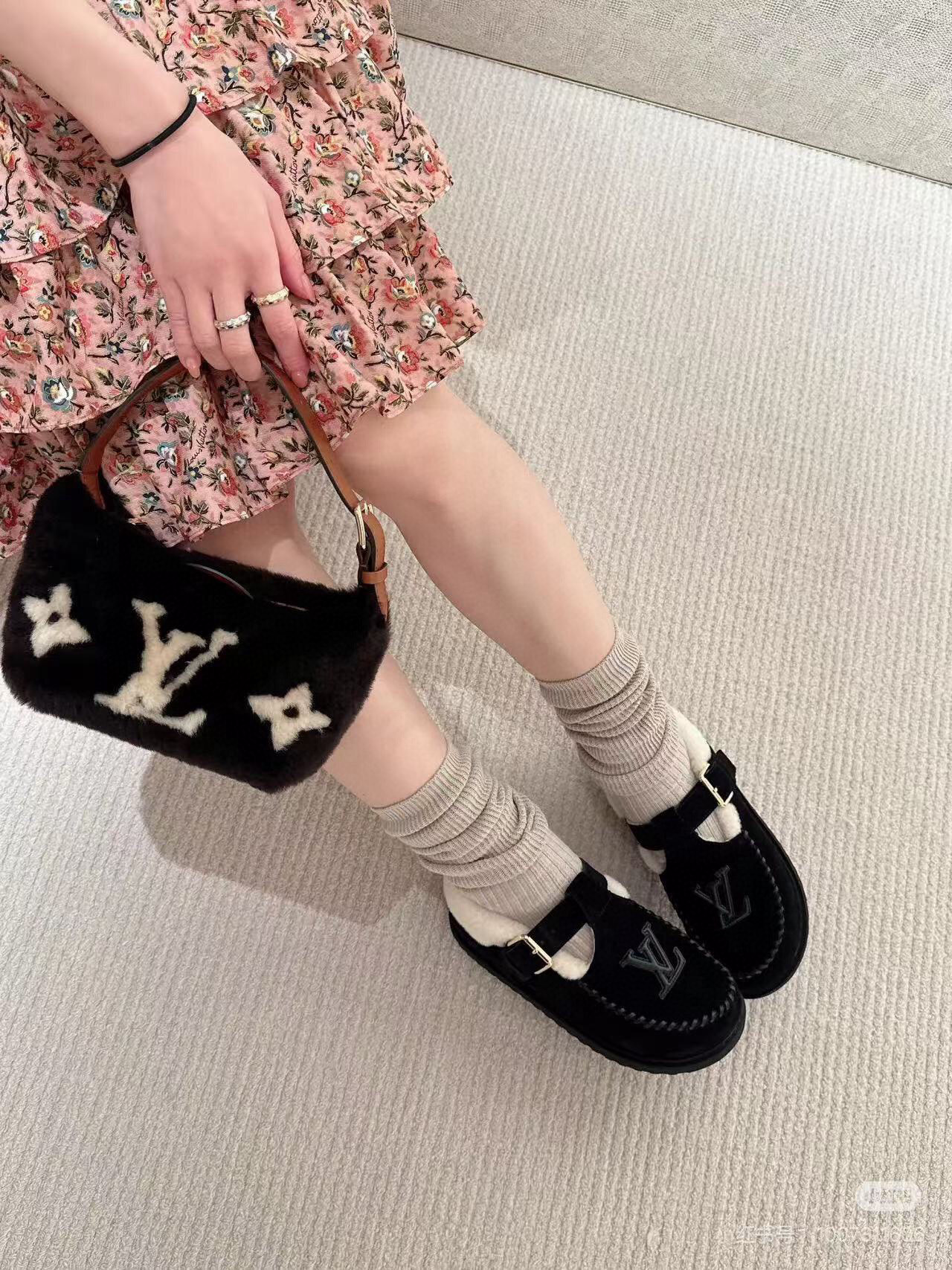 NO:563054,Cute and fashionable ~, loafers, furry shoes, loafers19860909可爱又时髦～,乐福鞋毛毛鞋,loafers,Women's Shoes