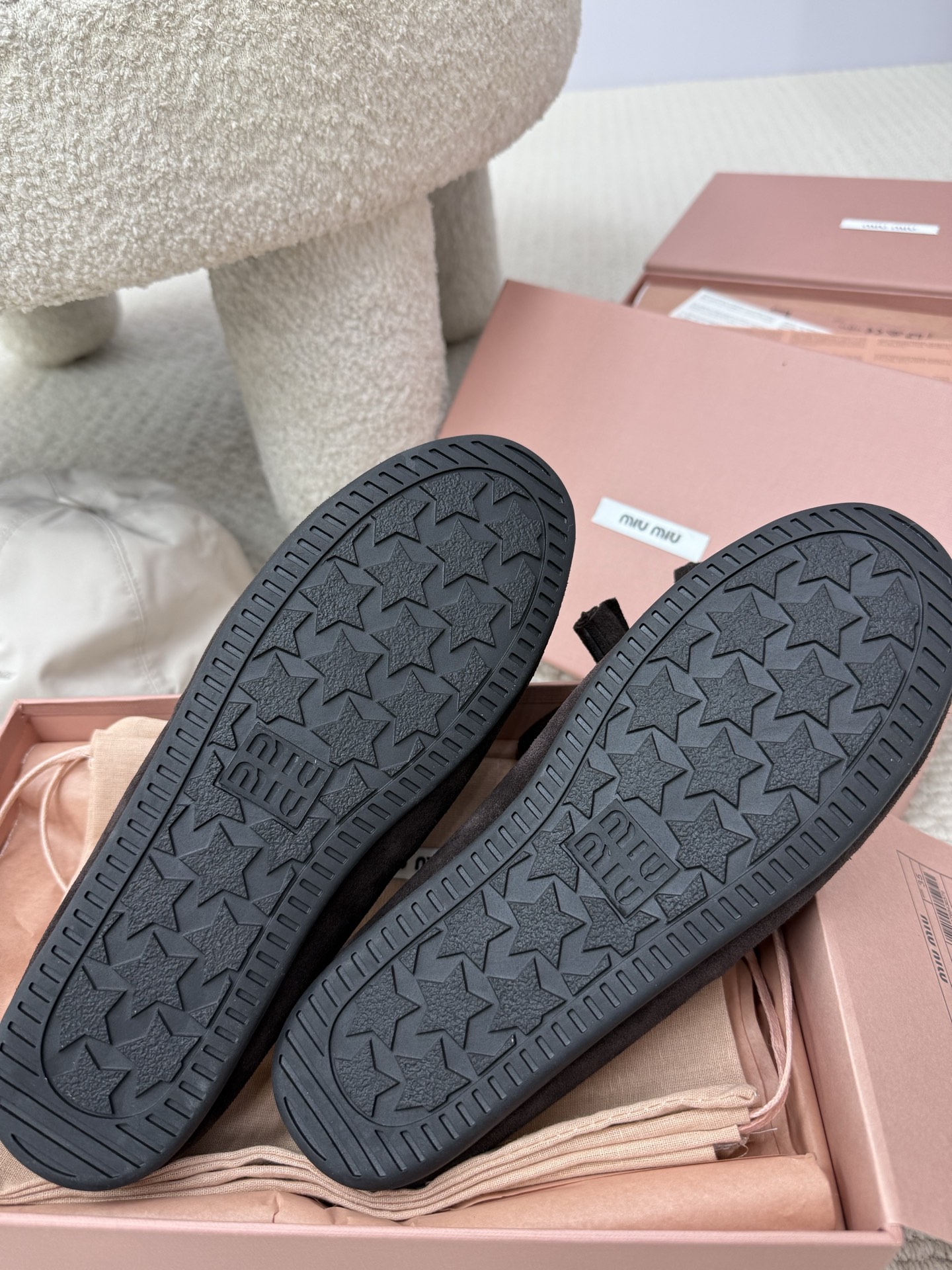 NO:578323,Original star rubber soles, semi-fleece shoes19860909原版星星橡胶鞋底,半拖毛毛鞋,Women's Shoes