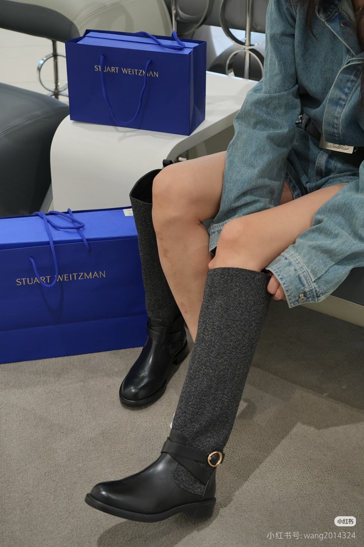 NO:594240,The counter sister demonstrates how to look slim and versatile, elongate your legs~, boots, boots19860909柜姐示范 显瘦百搭,拉长腿型～,靴子,boots,Women's Shoes