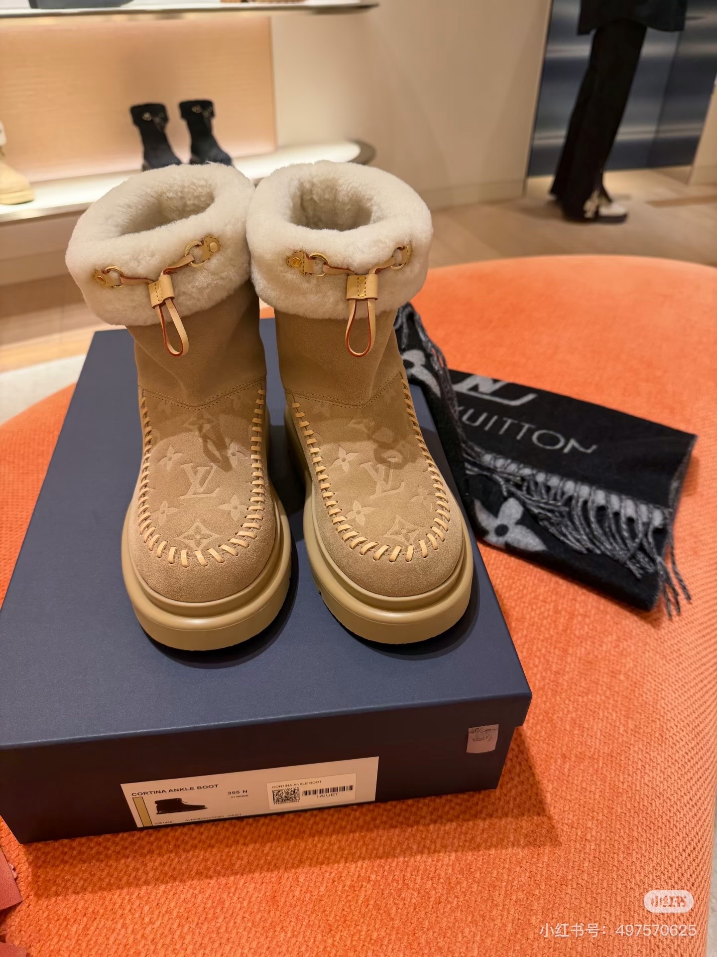 NO:616409,Lv｜New snow boots, snow boots, louis vuitton, boots19860909Lv｜雪地靴新品,雪地靴,louis vuitton,boots,Women's Shoes