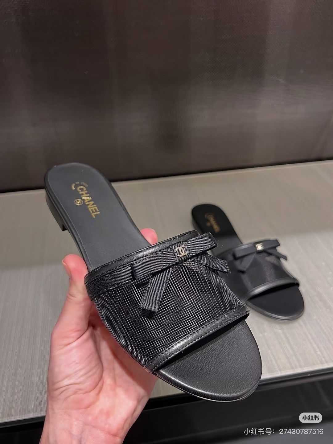 NO:870583,Chanel new products｜Mesh flat slippers, slippers, chanel, slippers19860909Chanel新品｜网纱平底拖鞋,拖鞋,chanel,slippers,Women's Shoes