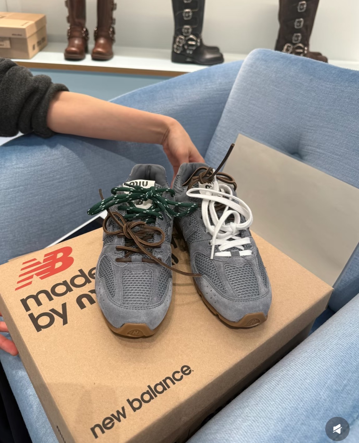 NO:888609,Miu Miu x New Balance joint brand, casual shoes/sports shoes, miumiu, sneakers19860909Miu Miu x New Balance 联名,休闲鞋/运动鞋,miumiu,sneakers,Women's Shoes