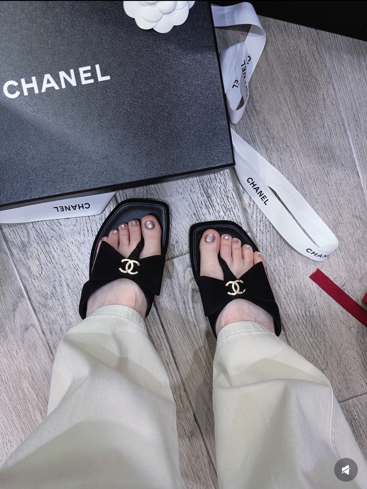 NO:922621,The black color is very high-end and the feet are really beautiful~, split-toe shoes19860909黑色很高级 上脚真的好美～,分趾鞋,Women's Shoes