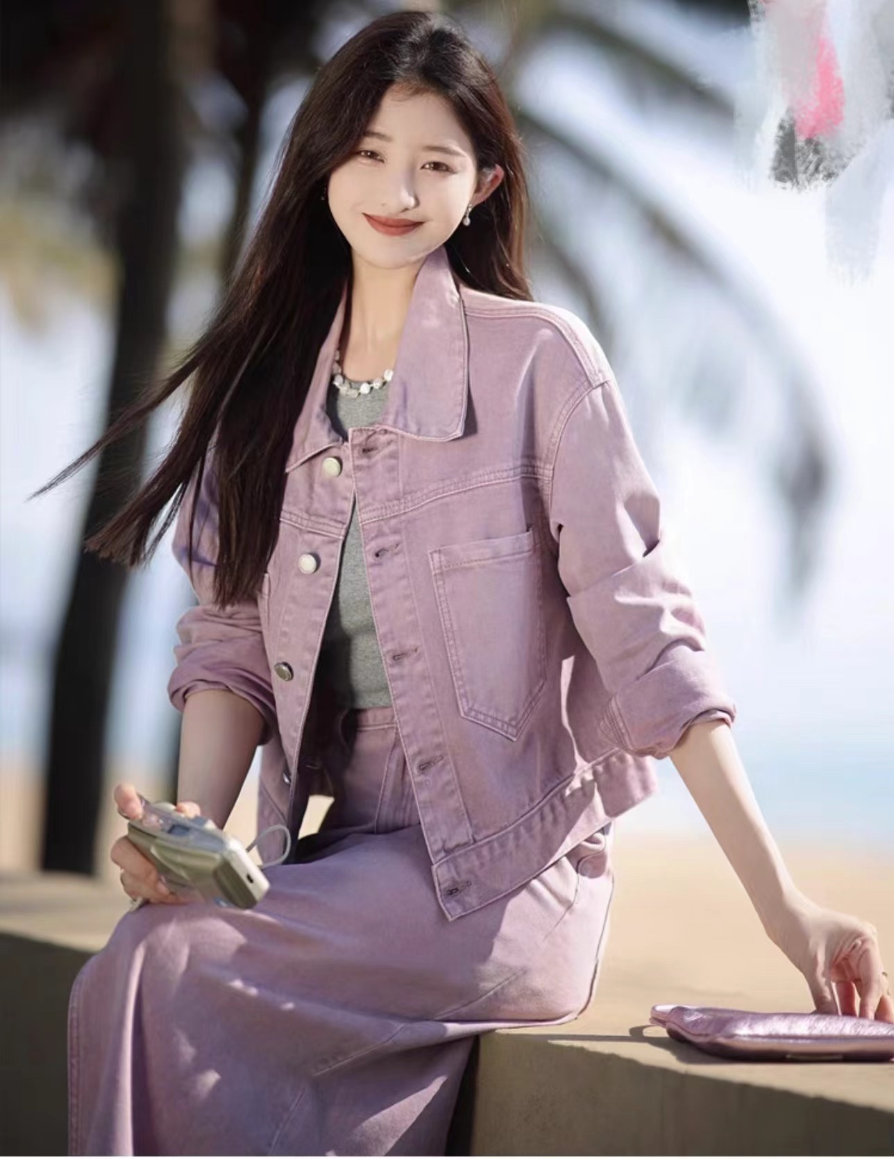 Fashionable Female Suit with Acne Treatment, Versatile for Various Sizes and Styles - 图片 5