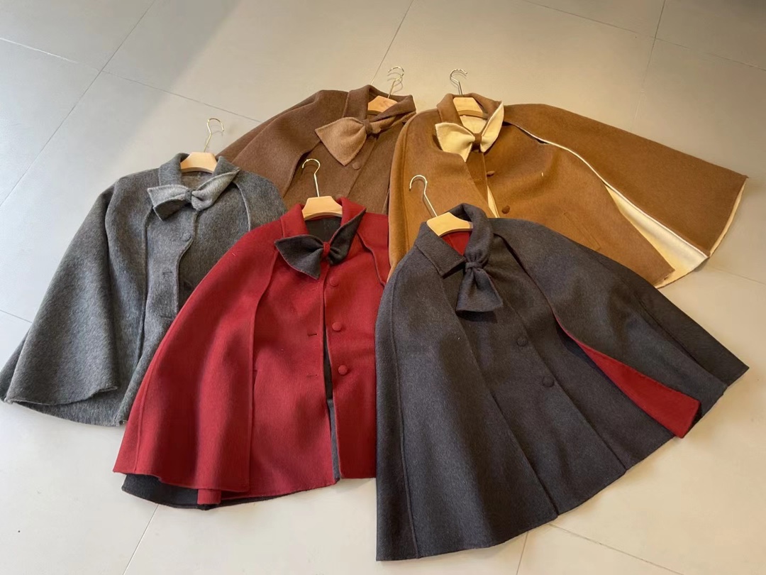 P702 HIGH-QUALITY WOMEN’S OUTFITS WITH DUST-PROOF BAGS AND TWO-FACED FRAGRANCE CAPE COAT SMLXL - 图片 4