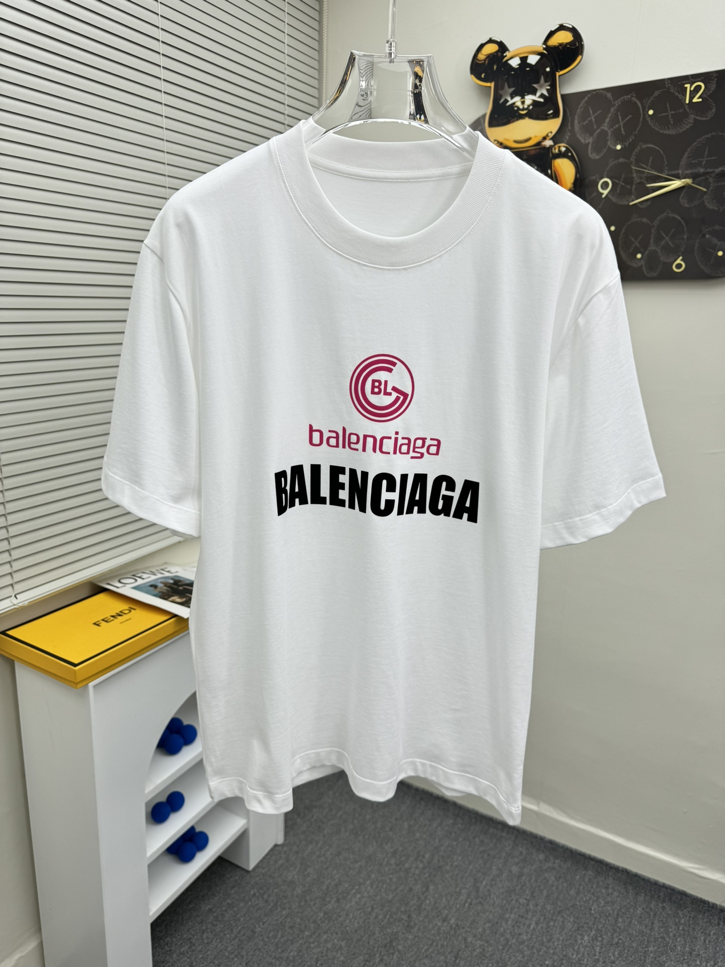 Balenciaga Kleding T-Shirt Borduurwerk Unisex Katoen Breien Zomercollectie Fashion Korte mouw