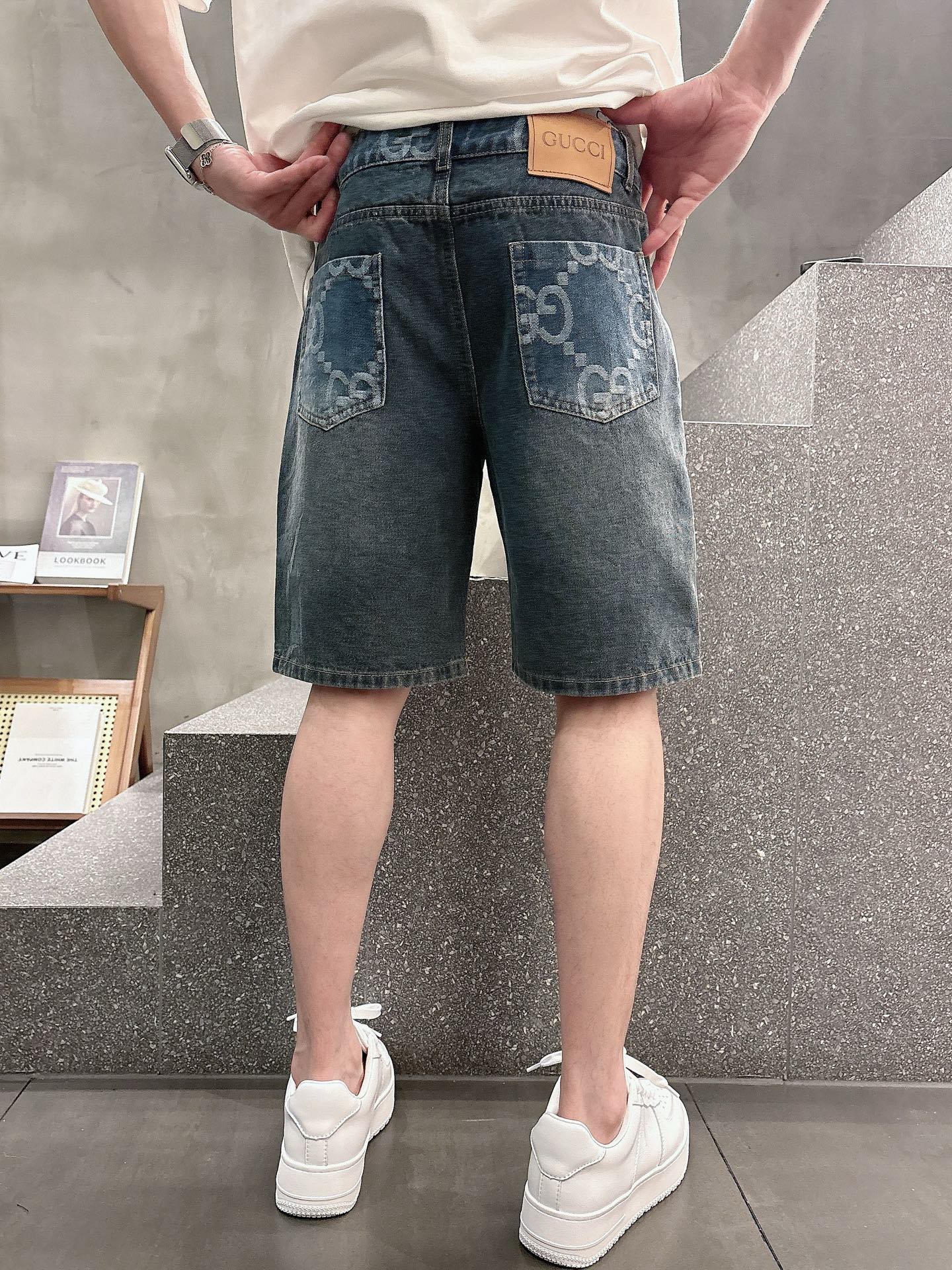 Gucci  牛仔短裤服装 4