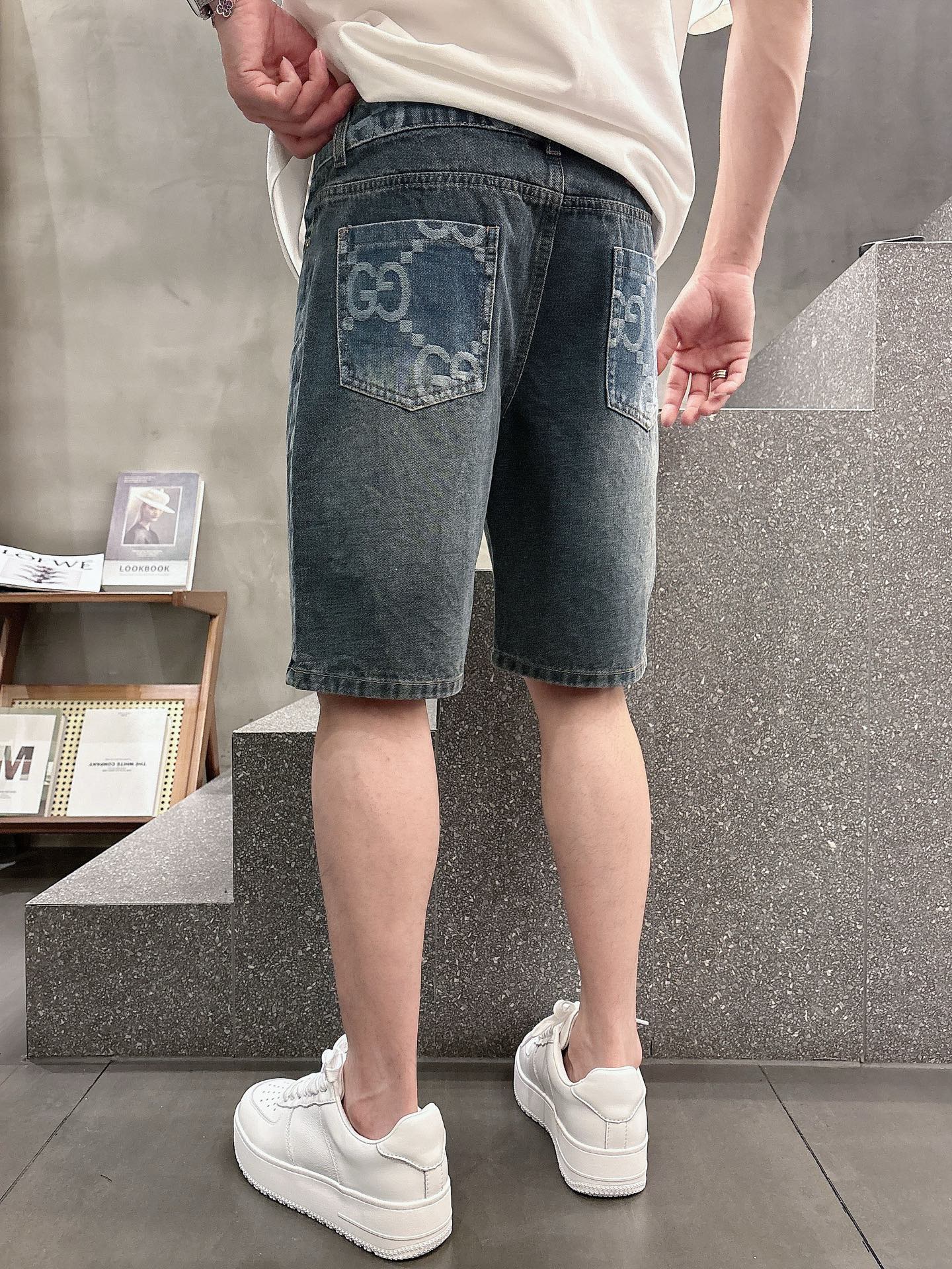 Gucci  牛仔短裤服装 7