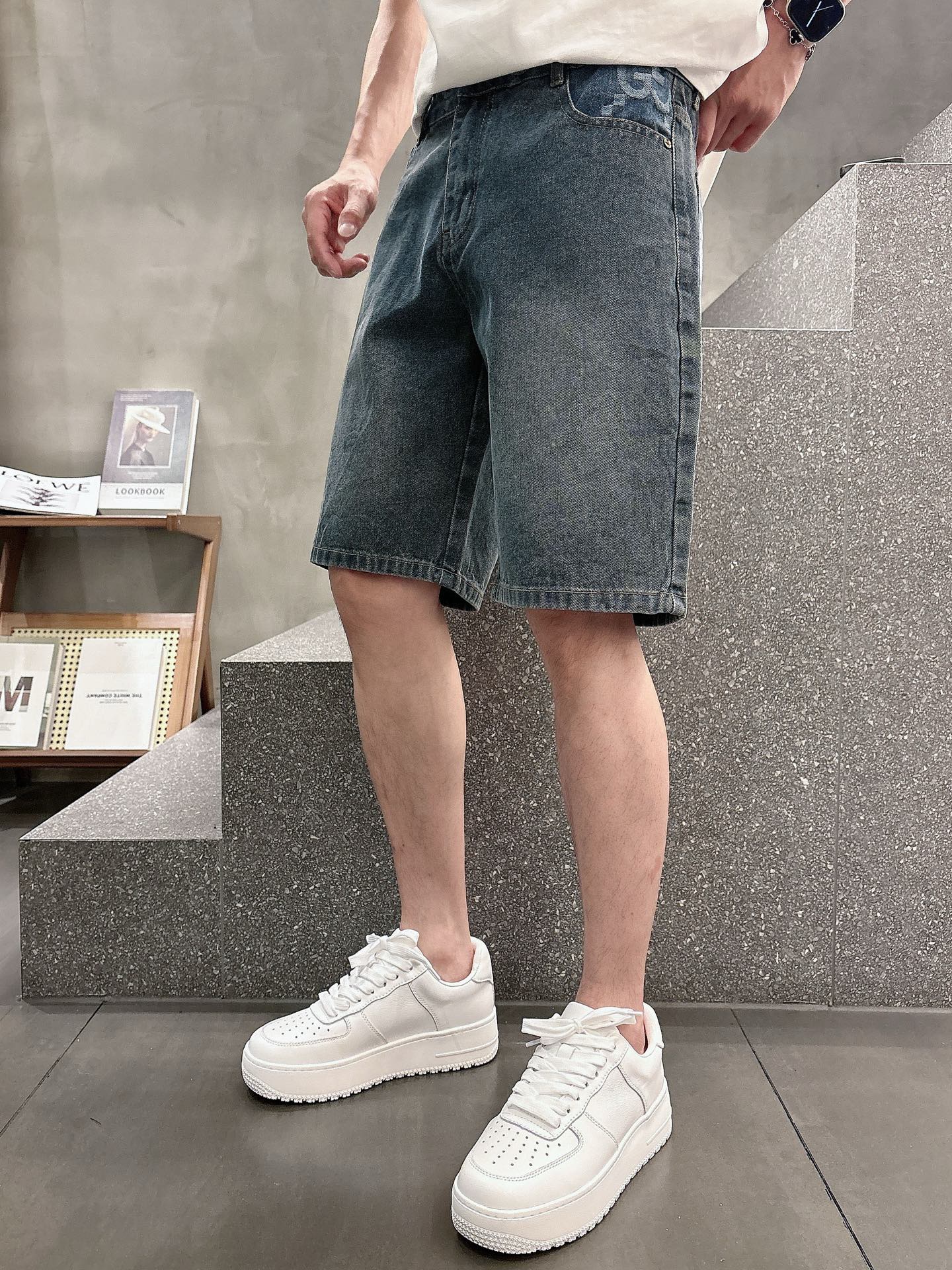 Gucci  牛仔短裤服装 2