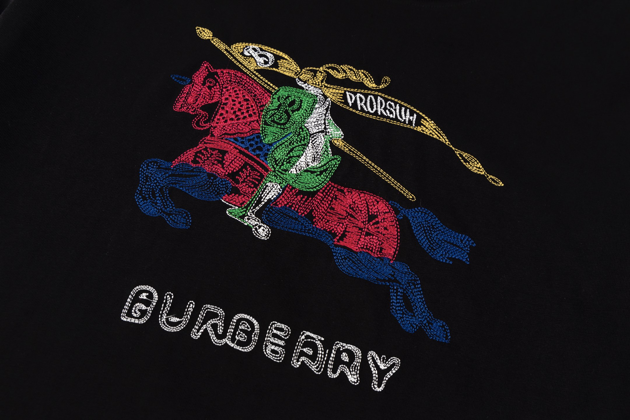 Burberry Colorful War Horse Embroidered Short Sleeve T-Shirt 7 i1740849034167 4330 0 5