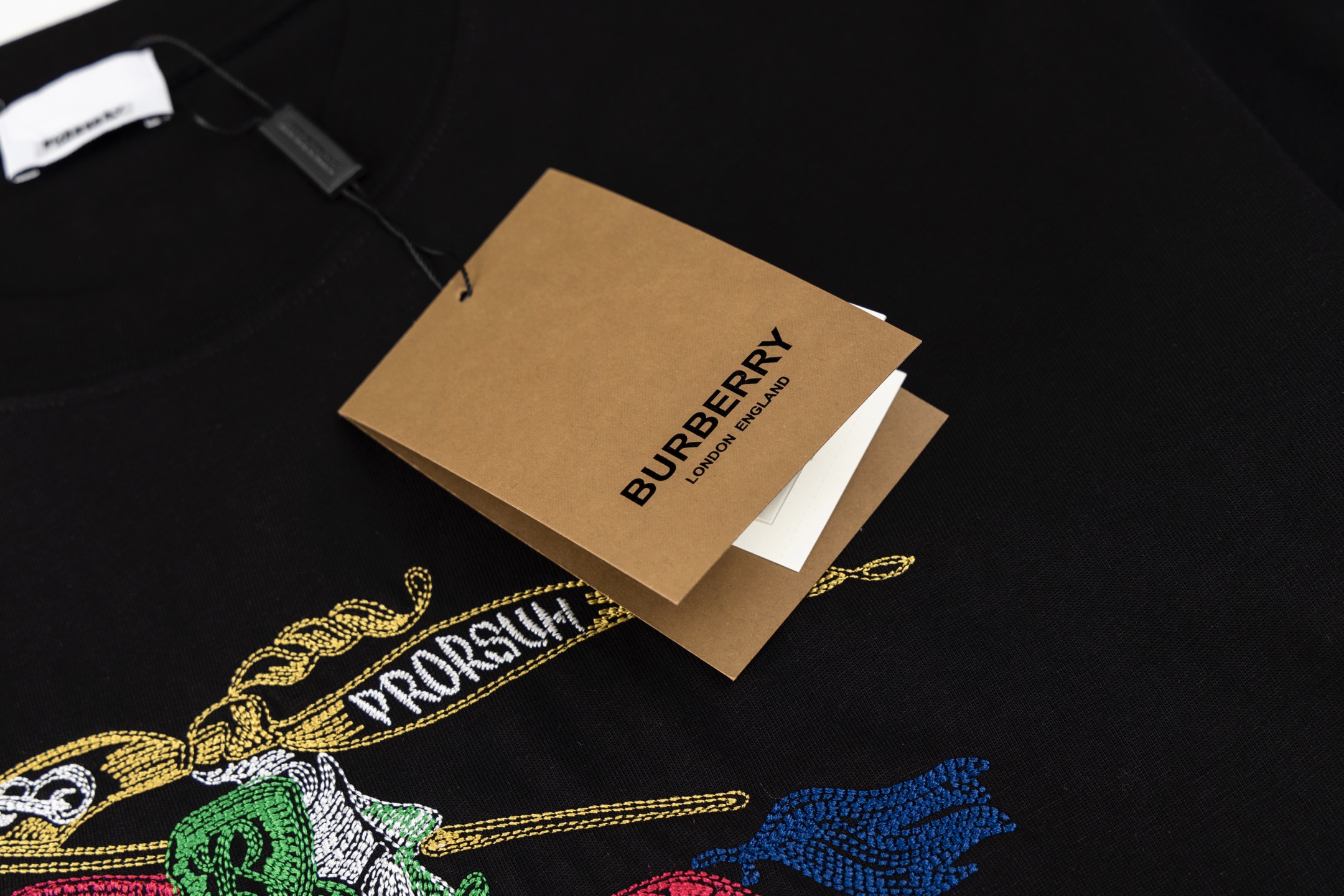 Burberry Colorful War Horse Embroidered Short Sleeve T-Shirt 6 i1740849038228 8837 0 4