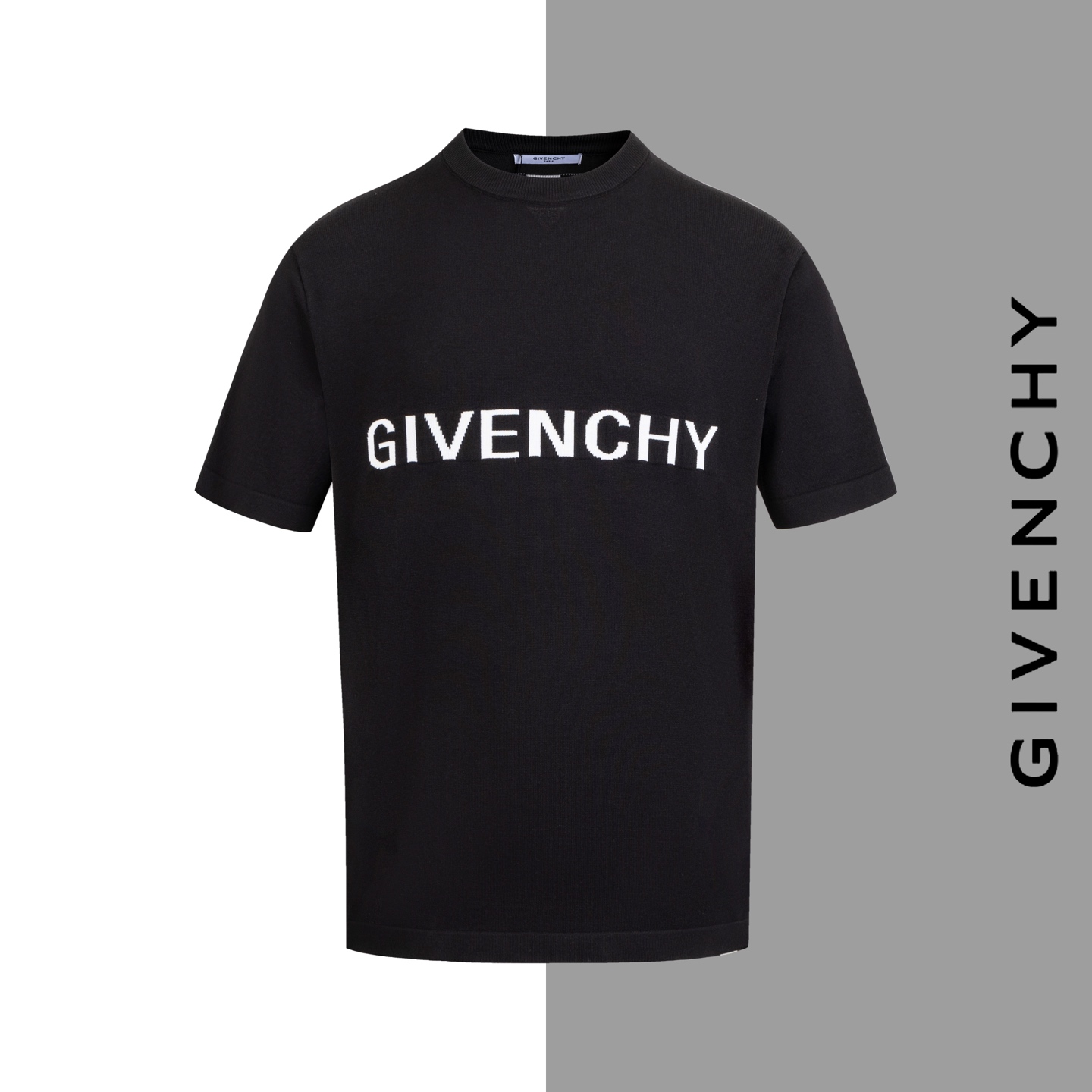 Número de estilo #Z29 Letra de Givenchy, logo grande, cuello redondo, manga corta de punto. Mismo estilo que el sitio w…