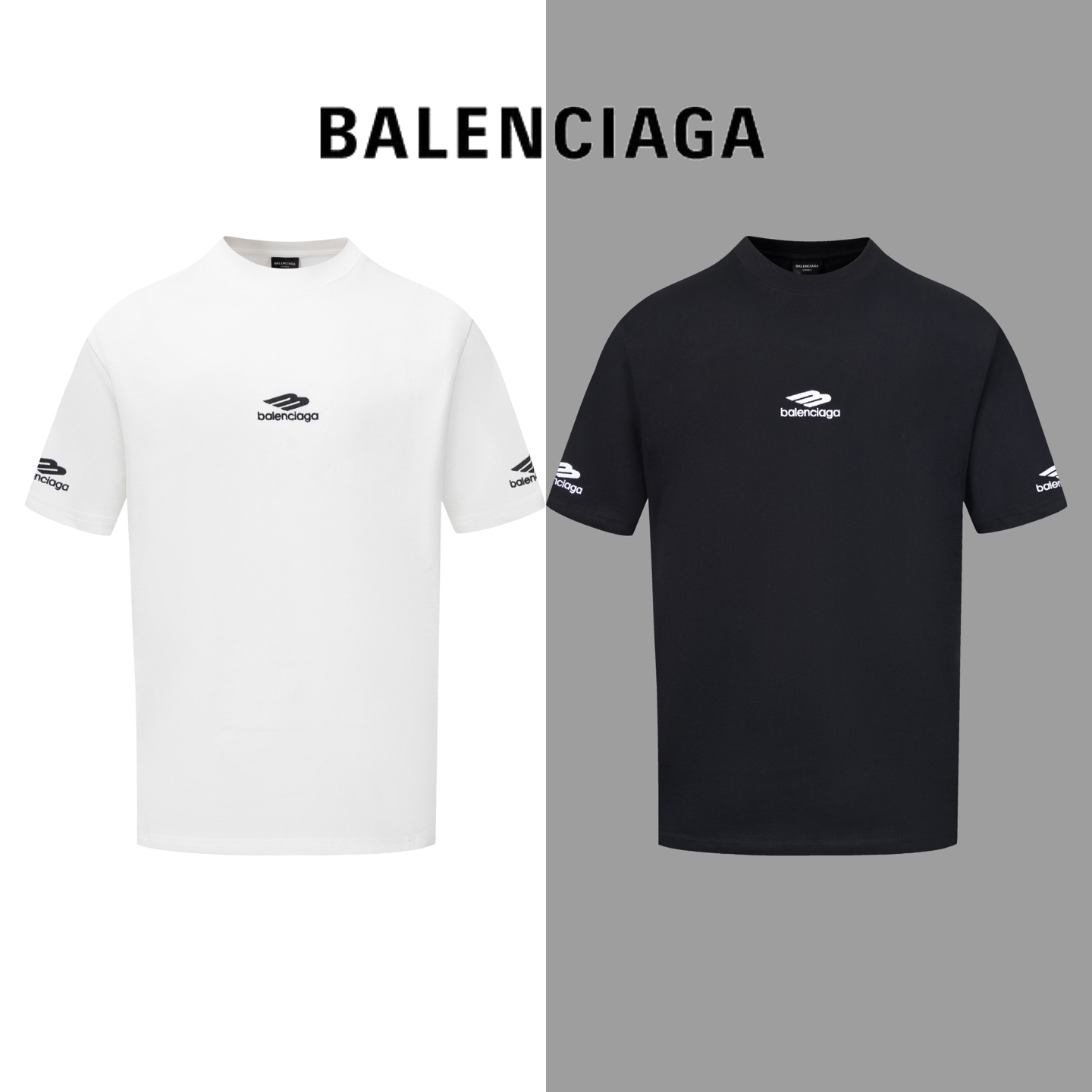  💰110
款号#Z57
巴黎多处小标刺绣圆领短袖
BALENCIAGA官网一致款式
面料：32支双纱280克纯棉面料
同缸同色织染螺纹 颜色一致
工艺：进口机器万针多标饱满刺绣
配套：三标齐全 纸板 油纸 码贴包装
做前均经过高温预缩工艺 不会缩水变形
进口机器专业对版制作
os版型 最大可穿200斤
尺码手工测量 误差2-3cm属于正常现象
Colour:黑色 白色
size:s m l xl