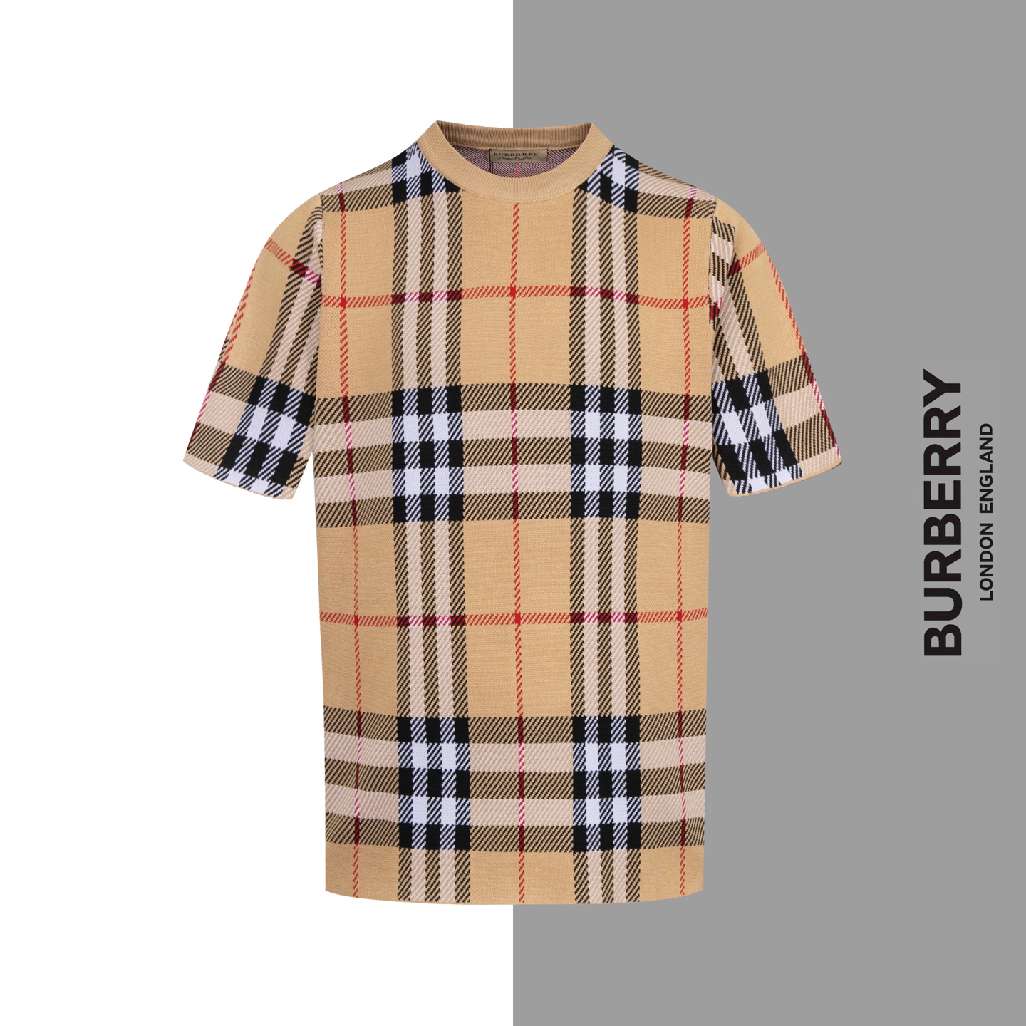 Número de estilo # Z98 Burberry clásico a cuadros tejido de manga corta Sitio web oficial de BURBERRY estilo consistent…