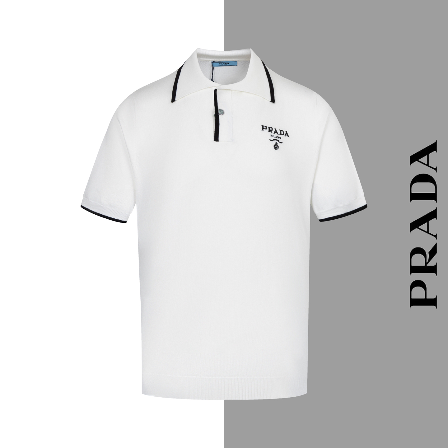 db
款号#Z119
普拉达小标刺绣翻领polo针织短袖
PRADA官网一致...