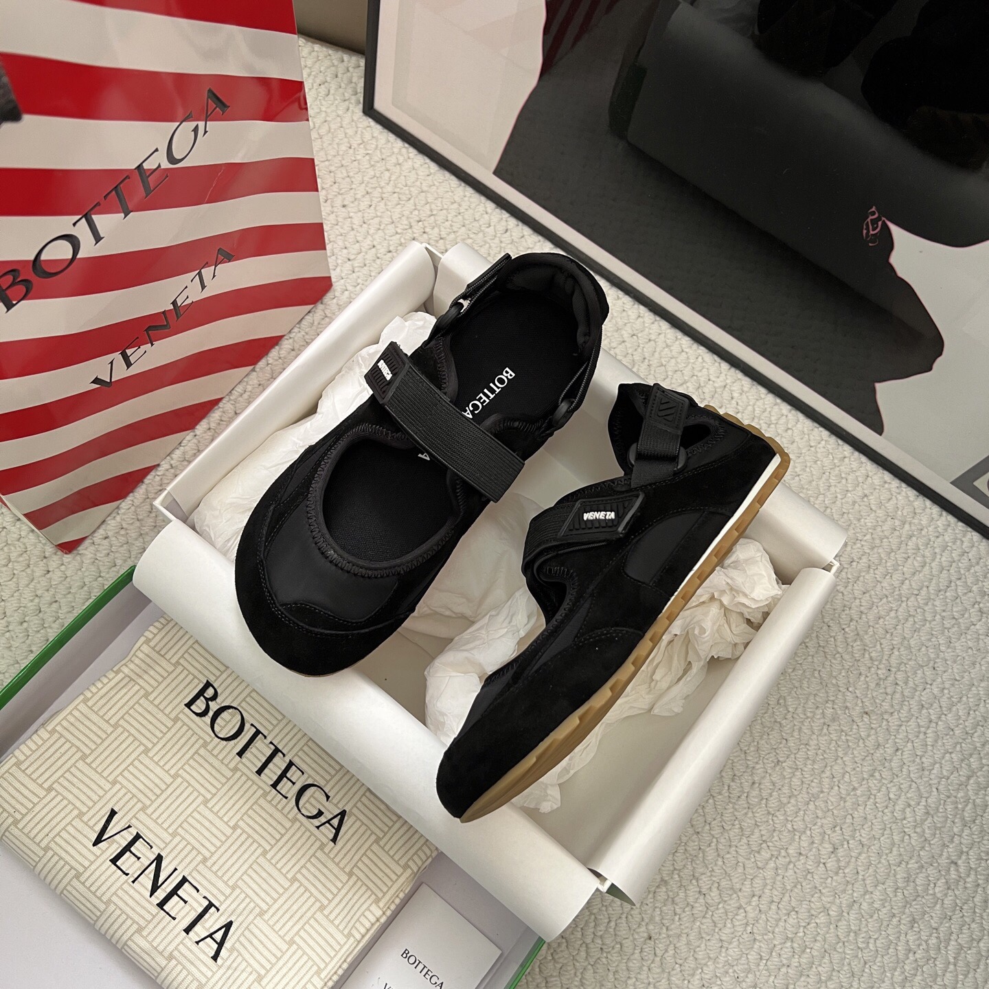 Bottega Veneta Mary Jane Sneakers Mesh Casual