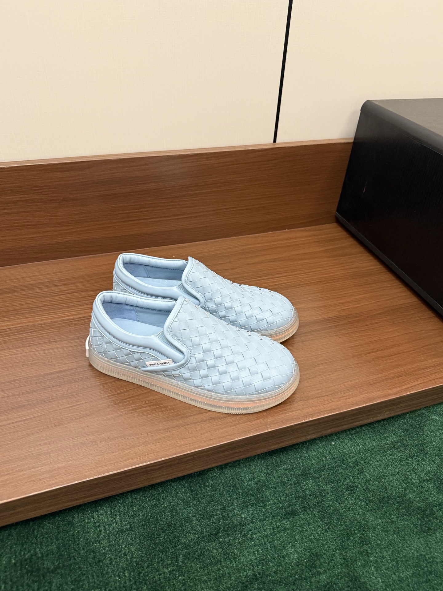 Bottega Veneta Intrecciato Leather Slip-On Sneakers