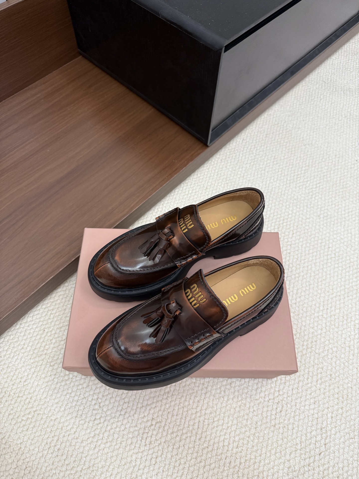 Brown Tassel Loafers