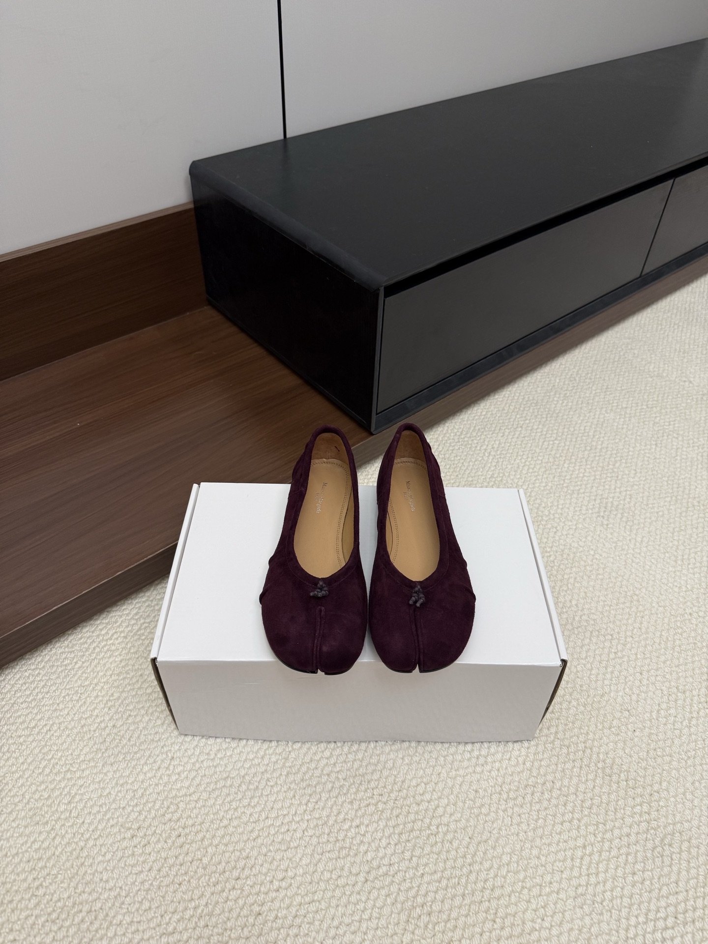 Maison Margiela Tabi Ballet Flats Suede Low-Cut