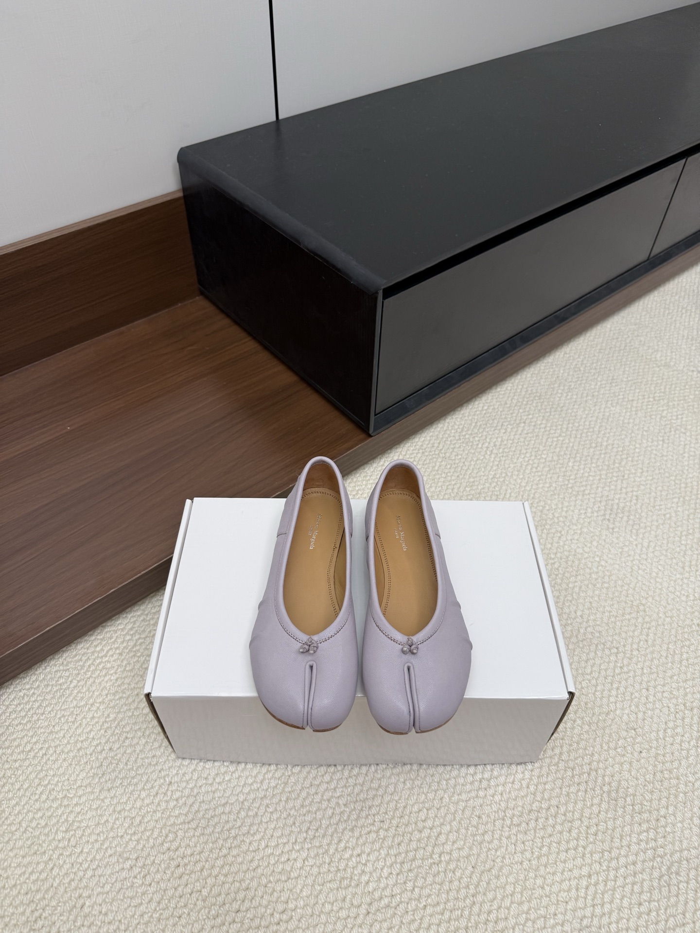 Maison Margiela Tabi Ballet Shoes Sheepskin Light Purple