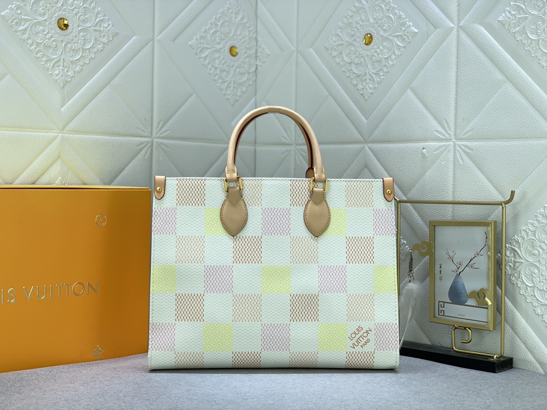 Louis Vuitton LV Onthego Bags Handbags Pink Canvas N40518