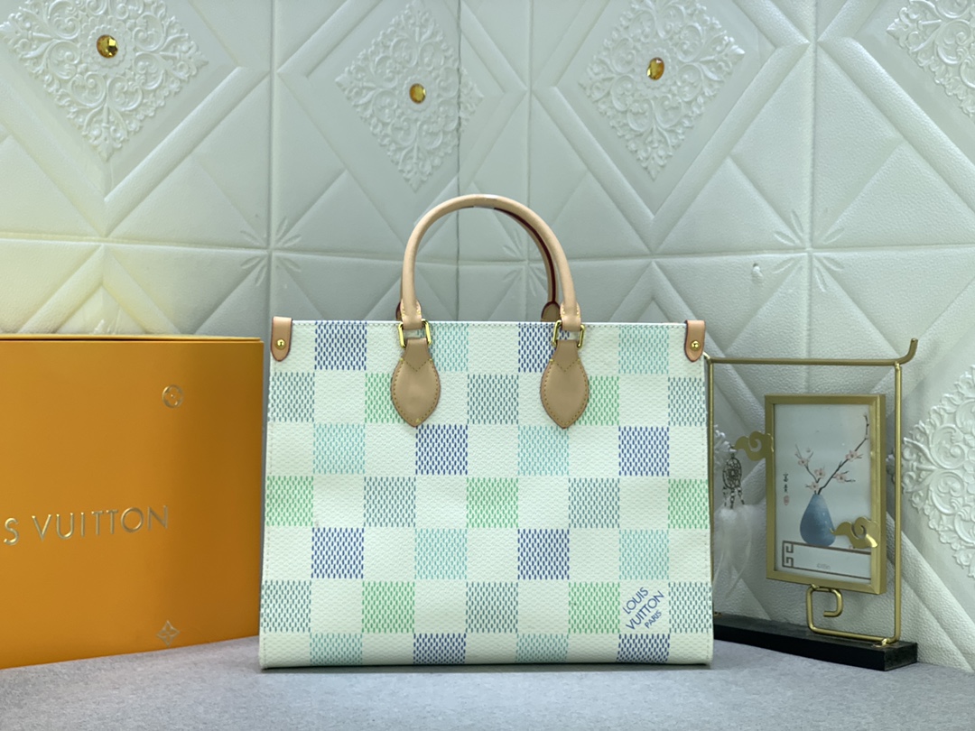 Louis Vuitton LV Onthego Bags Handbags Pink Canvas N40518