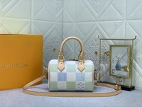 Louis Vuitton LV Speedy Tassen handtassen Reis Tas Groen Roze Afdrukken Canvas N40515