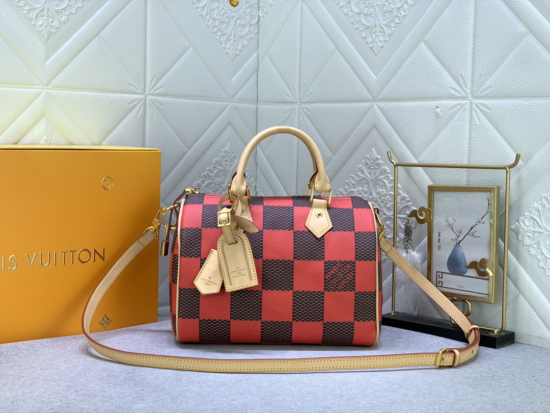 Louis Vuitton LV Speedy Bags Handbags Wholesale Imitation Designer Replicas
 Polishing Canvas Cowhide M40584