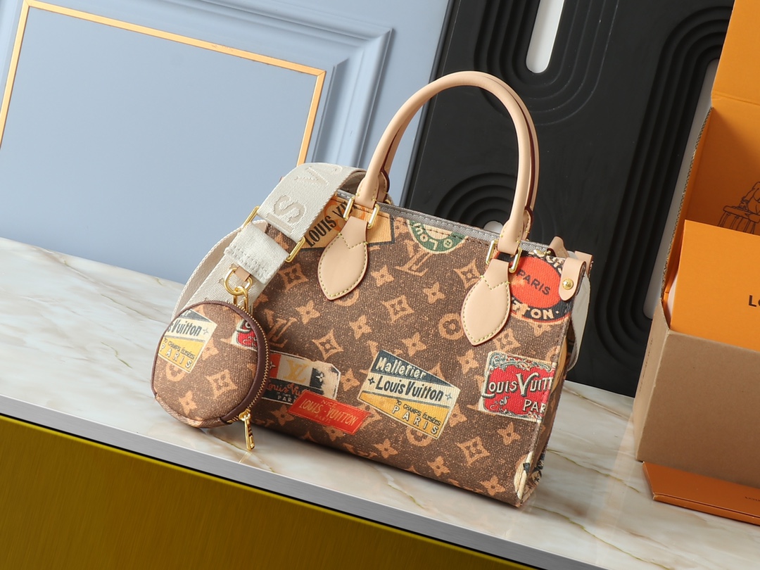 Louis Vuitton LV Onthego AAAAA+
 Bags Handbags Best Designer Replica
 Monogram Canvas Cowhide Vintage M47147