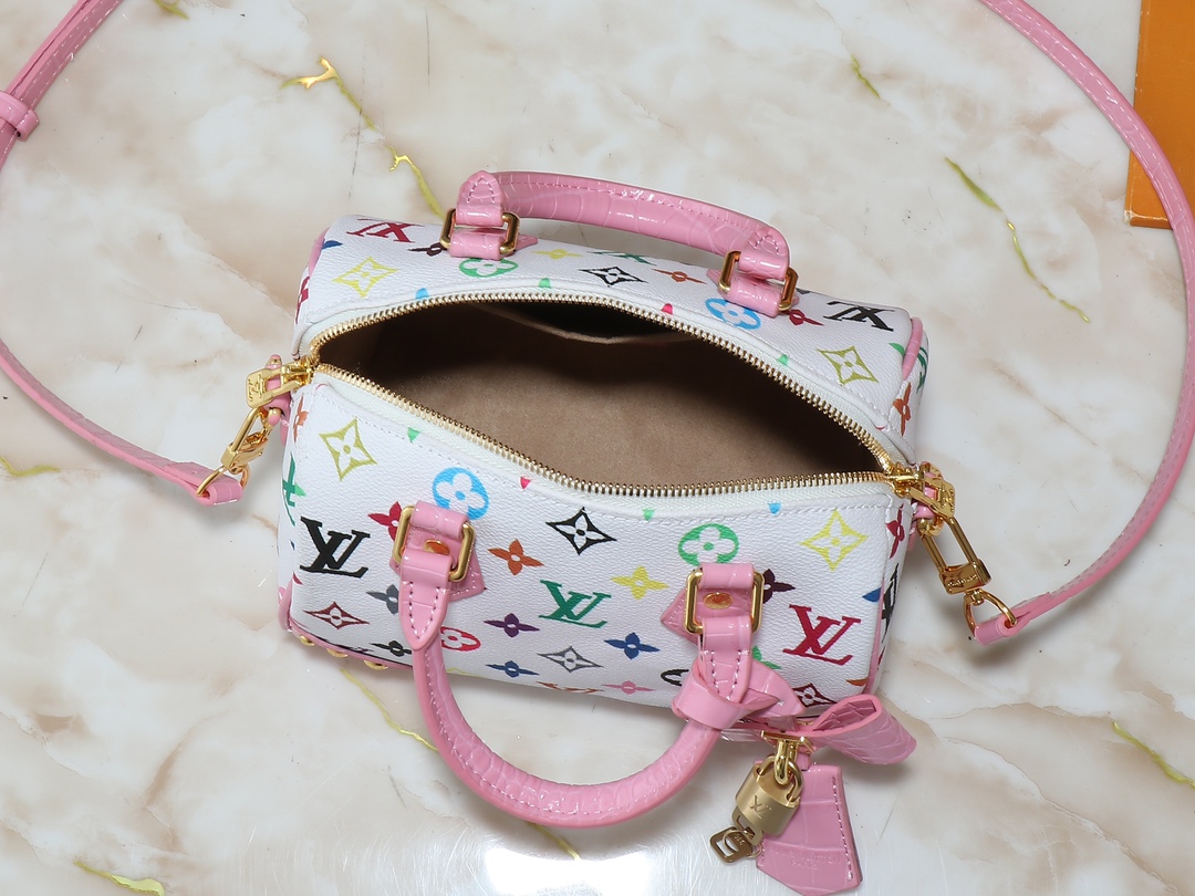 Louis Vuitton Speedy Bandoulière 20 Multicolor Monogram Coated Canvas Bag 10 i1740774294 554 7