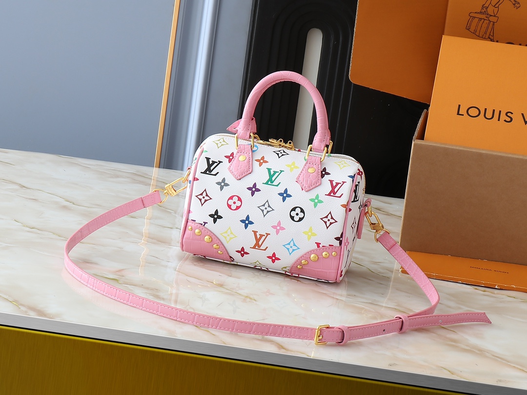 Louis Vuitton Speedy Bandoulière 20 Multicolor Monogram Coated Canvas Bag 4 i1740774294 6378 6