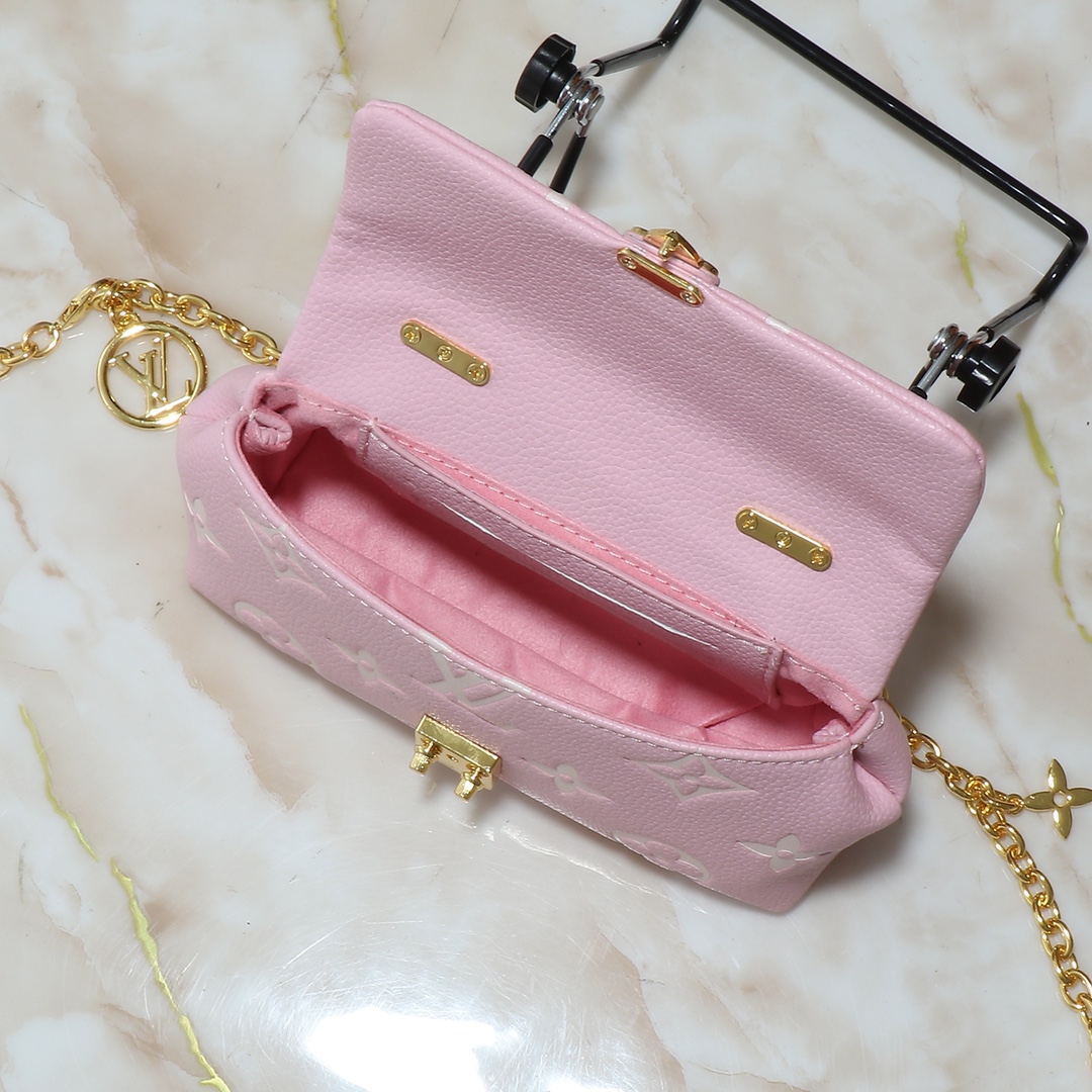 Louis Vuitton Nano Madeleine Monogram Empreinte Leather Pink Crossbody Bag 10 i1740852658 7798 8