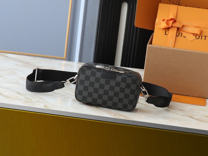 Louis Vuitton Alpha Wearable Bag Monogram Eclipse Canvas Crossbody M81260 1 Louis Vuitton Alpha Wearable Bag Monogram Eclipse Canvas Crossbody M81260
