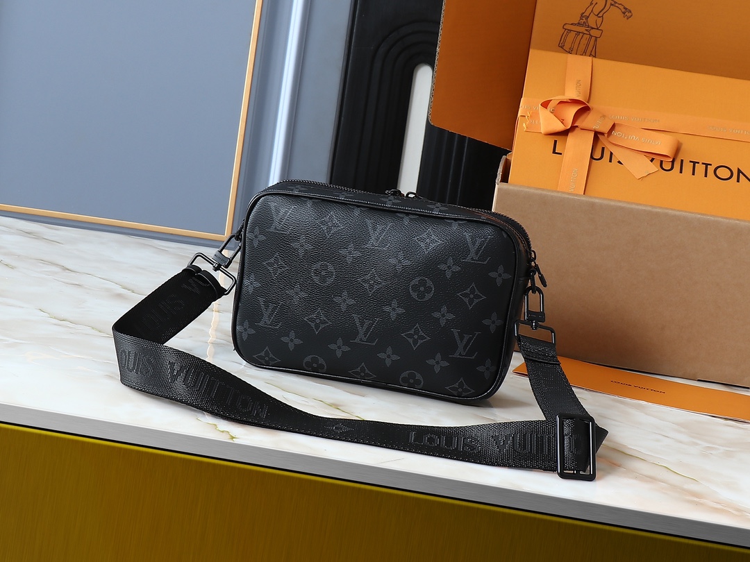 Louis Vuitton Camera bag Monogram Eclipse Black crossbody