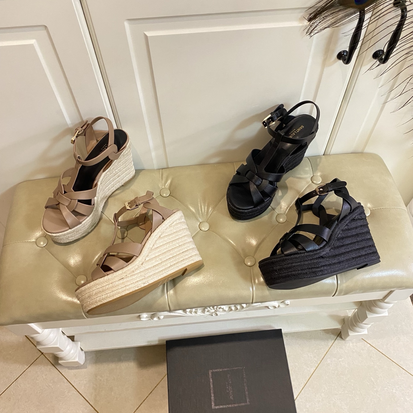 NO:816645,, top version, Saint Laurent YSL hemp rope wedge sandals, cowhide/patent leather surface, sheepskin lining, wedge heel 10.5cm, front water platform height 4cm, film bottom, size 35-40 (customized size 41 is not returnable), high heels sandals, saint laurent, saint laurent, sandals, high heels, cowhide, sheepskin19860909,顶级版本,圣罗兰YSL麻绳坡跟凉鞋,牛皮/漆皮面,羊皮里,坡跟10.5cm,前水台高4cm,胶片底,35-40码(41码定做不退换),高跟鞋凉鞋,saint laurent,saint laurent,sandals,high heels,cowhide,sheepskin,Women's Shoes