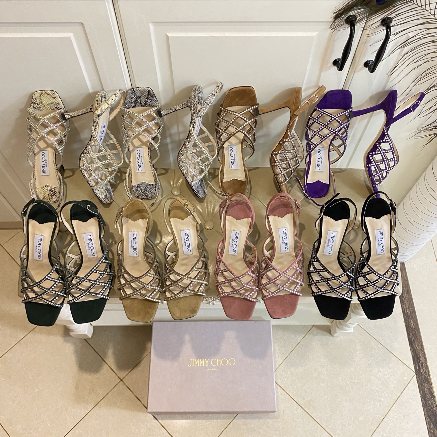 NO:725060,, top version, JIMMY CHOO new high-heeled sandals, Yangjing hot diamond/snake pattern hot diamond surface, sheepskin lining, genuine leather outsole, heel height 9cm, 35 to 39 yards (40-42 yards are customized and non-refundable), high-heeled sandals, jimmy choo, jimmy choo, sandals, high heels, sheepskin, sheep, Leather soles19860909,顶级版本,吉米周JIMMY CHOO 新款高跟凉鞋,羊京烫钻/蛇纹烫钻面,羊皮里,真皮大底,跟高9cm,35一39码(40-42码定做不退换),高跟鞋凉鞋,jimmy choo,jimmy choo,sandals,high heels,sheepskin,sheep,Leather soles,Women's Shoes