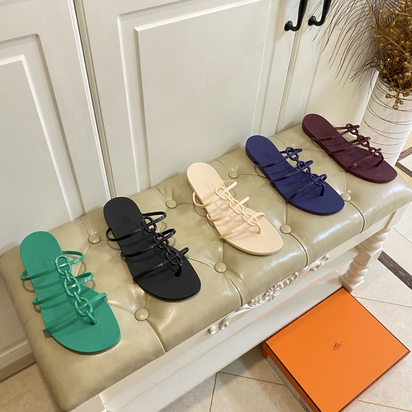 NO:815598,, Hermes Hermes rubber shoes, original private model, size 35-42, split-toe shoes, hermes, hermes19860909,爱马仕Hermes 爱马仕胶鞋,原版私模,35-42码,分趾鞋,hermes,hermes,Women's Shoes