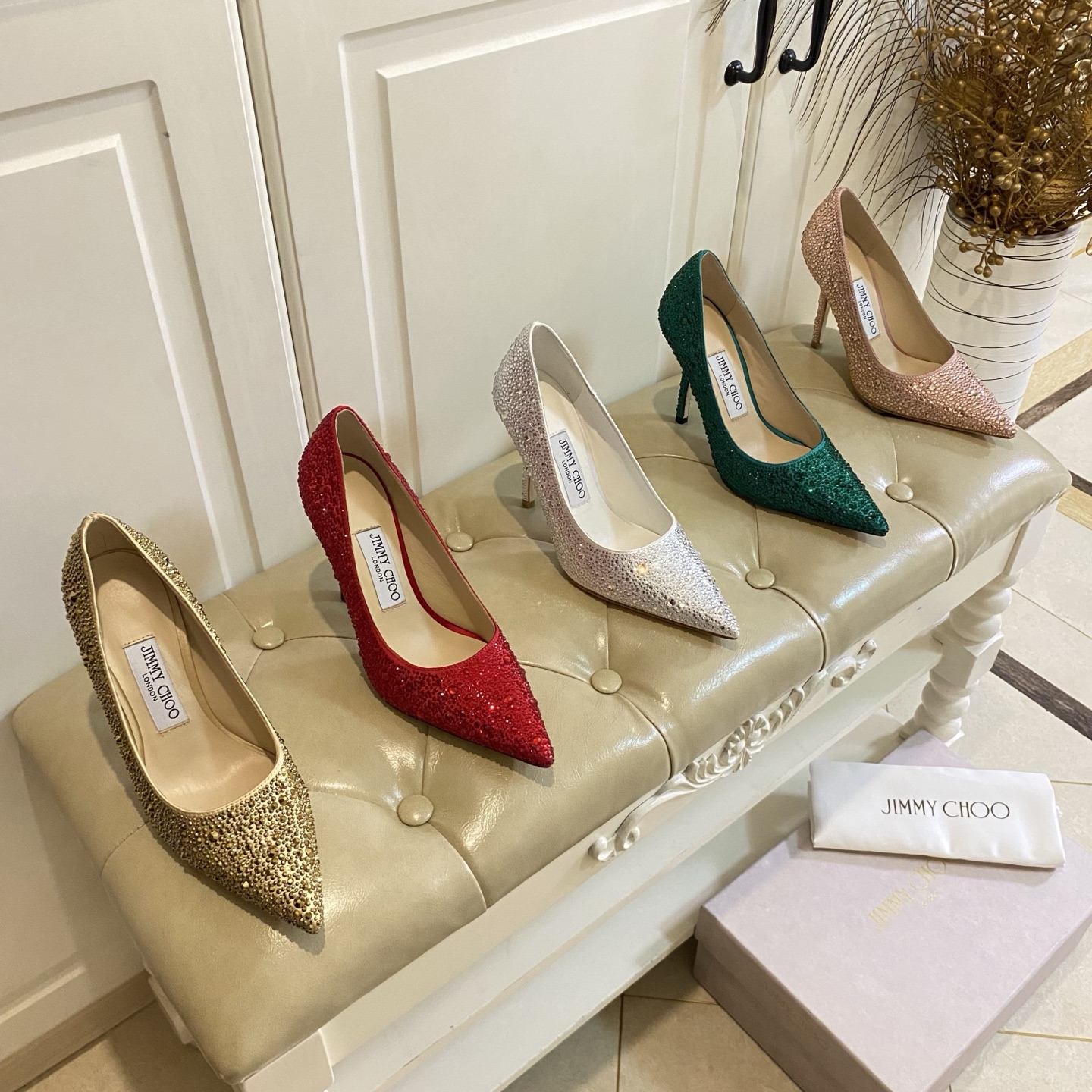 NO:815585,, Jimmy Choo JlMMY CHOO new model, silk hot diamond surface, sheepskin lining, genuine leather sole, heel height 10cm, 35-39 yards (40-42 yards are custom-made and non-returnable), high-heeled shoes, jimmy choo, high heels, sheepskin, real silk19860909,吉米周JlMMY CHOO新款,真丝烫钻面,羊皮里,真皮底,跟高10cm,35-39码(40-42码定做不退换）,高跟鞋单鞋,jimmy choo,high heels,sheepskin,real silk,Women's Shoes