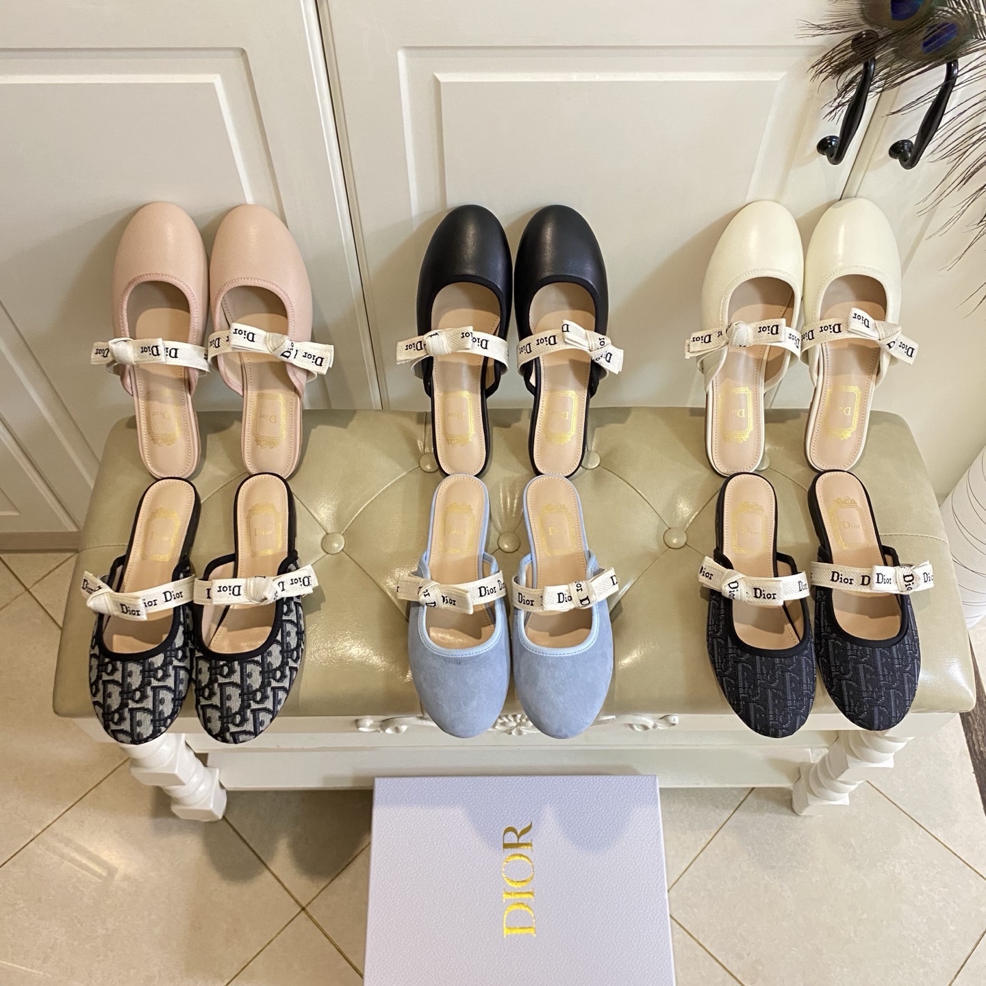 NO:873660,, Dior Dior's new semi-trailer, sheepskin/sheepskin/classic cloth cover, sheepskin lining, genuine leather outsole, size 35-40 (custom-made size 41 is non-refundable), half-trailer, dior, dior, sheepskin, sheep, Leather soles19860909,迪奥Dior新款半拖,羊京/羊皮/经典布面,羊皮里,真皮大底,35-40码(41码定做不退换),半拖,dior,dior,sheepskin,sheep,Leather soles,Women's Shoes